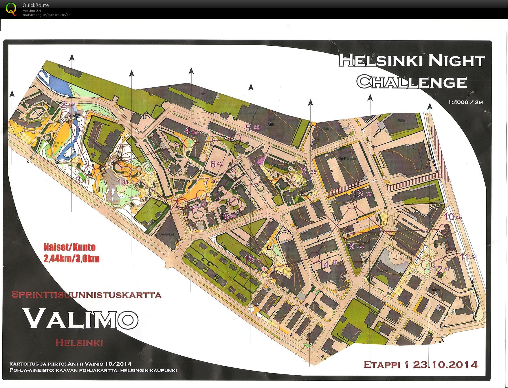 Helsinki Night Challange 2014 (23/10/2014)