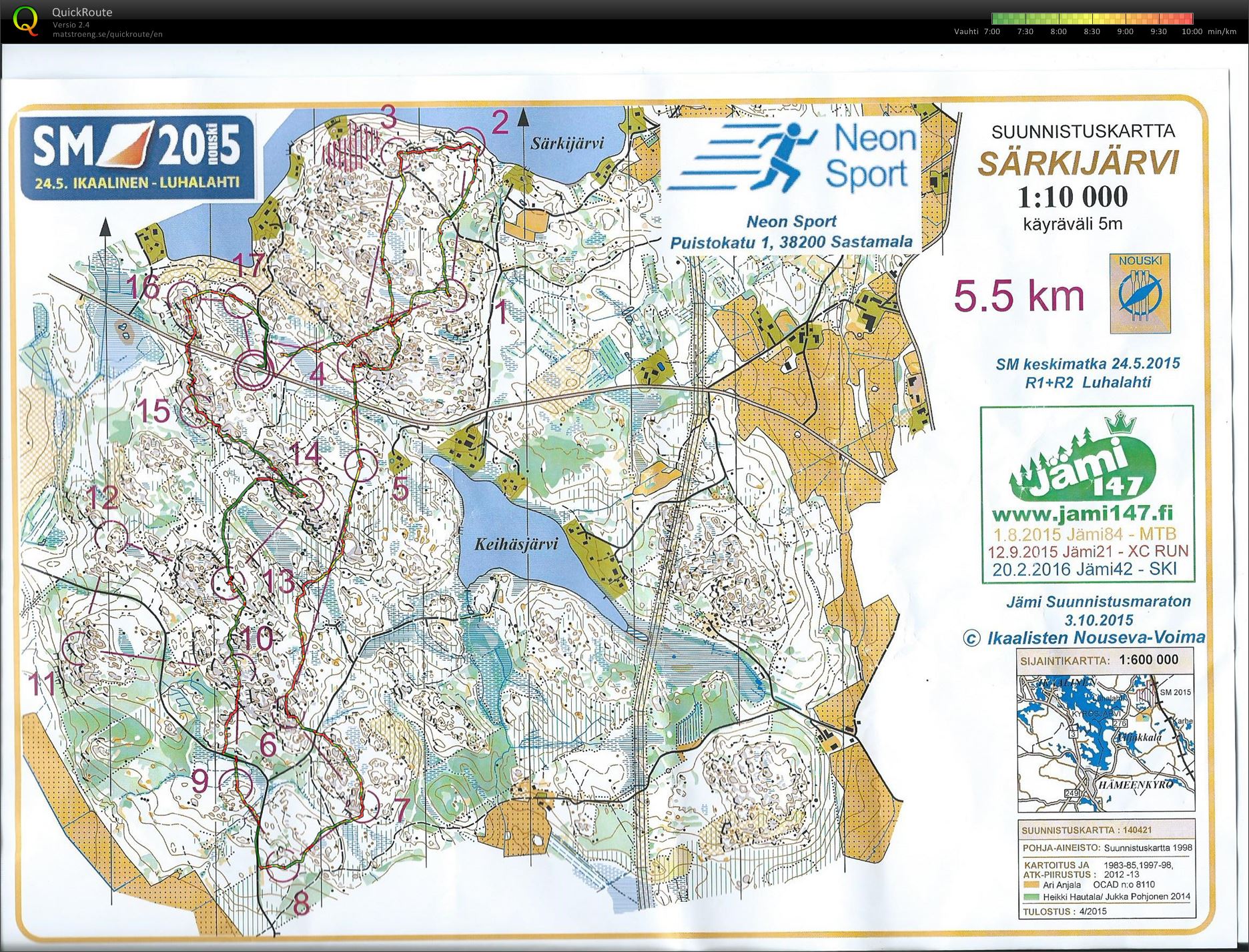 SM-keski rastinotto (16/05/2015)