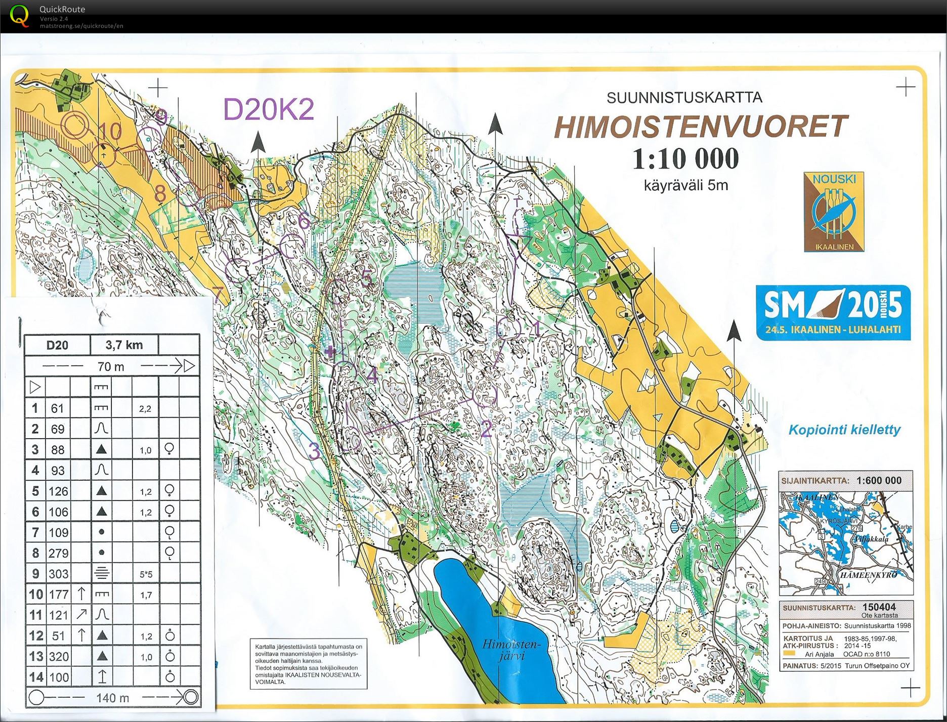SM-keskimatka karsinta (24/05/2015)