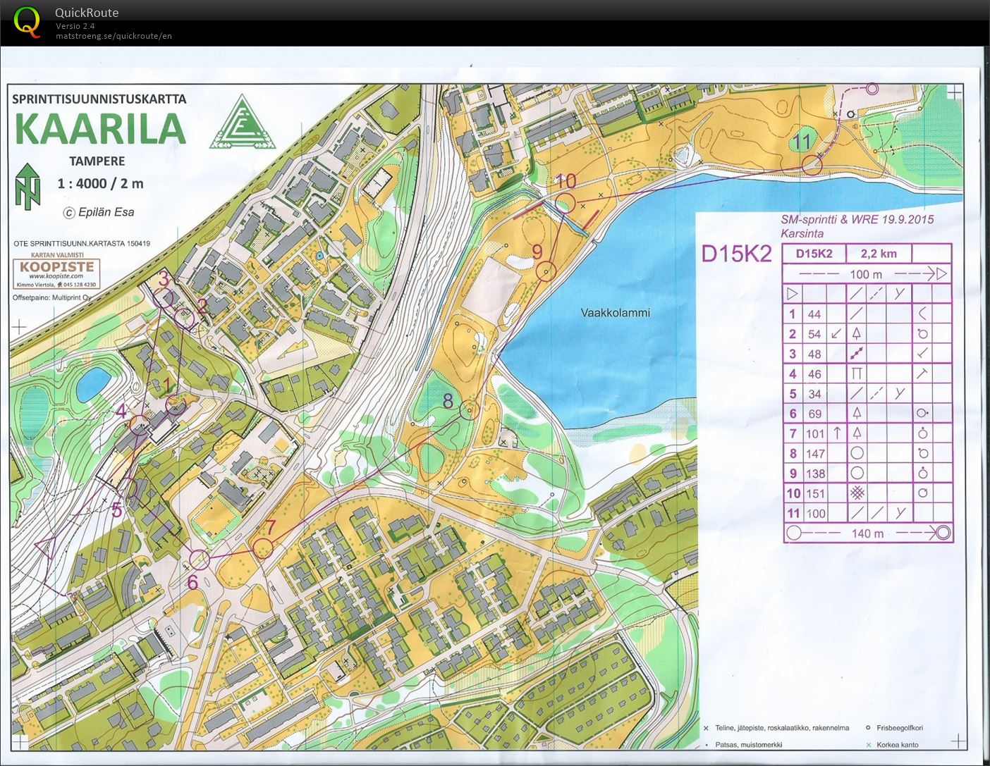 SM-sprintti karsinta (19.09.2015)