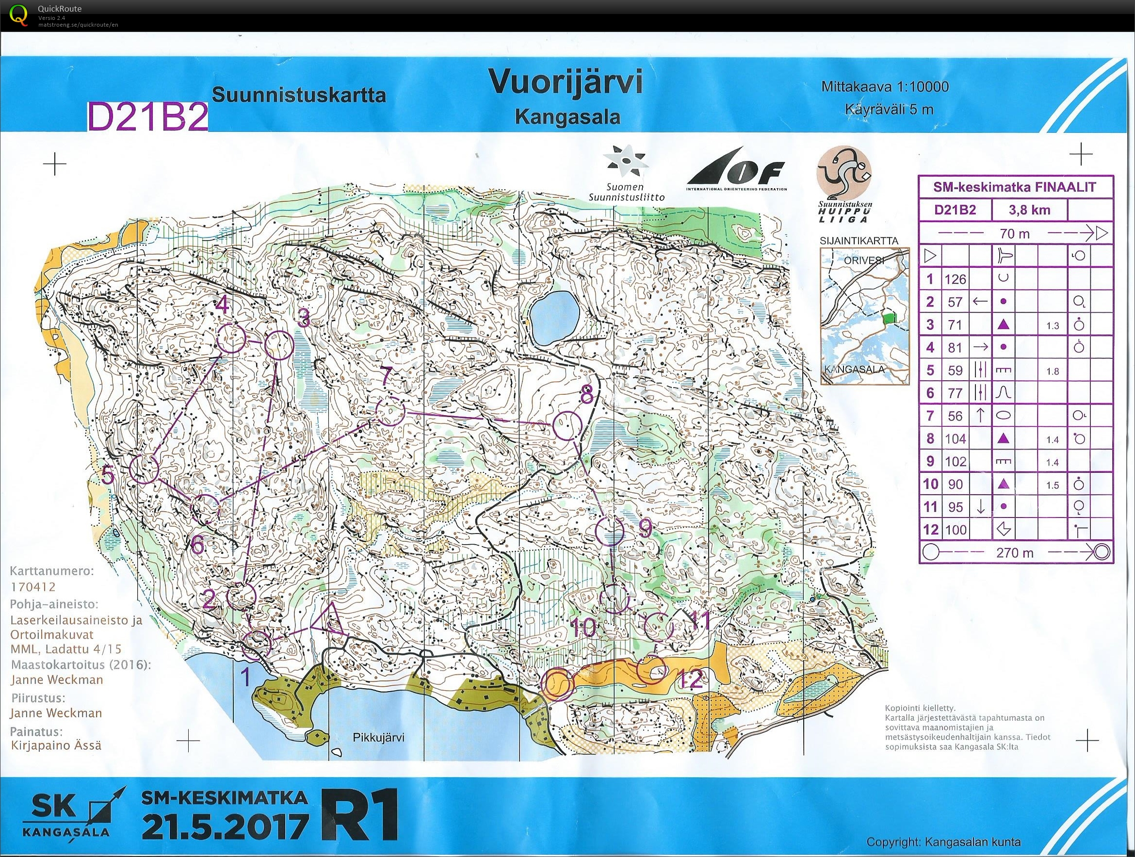 SM-keskimatka B2-finaali (21/05/2017)