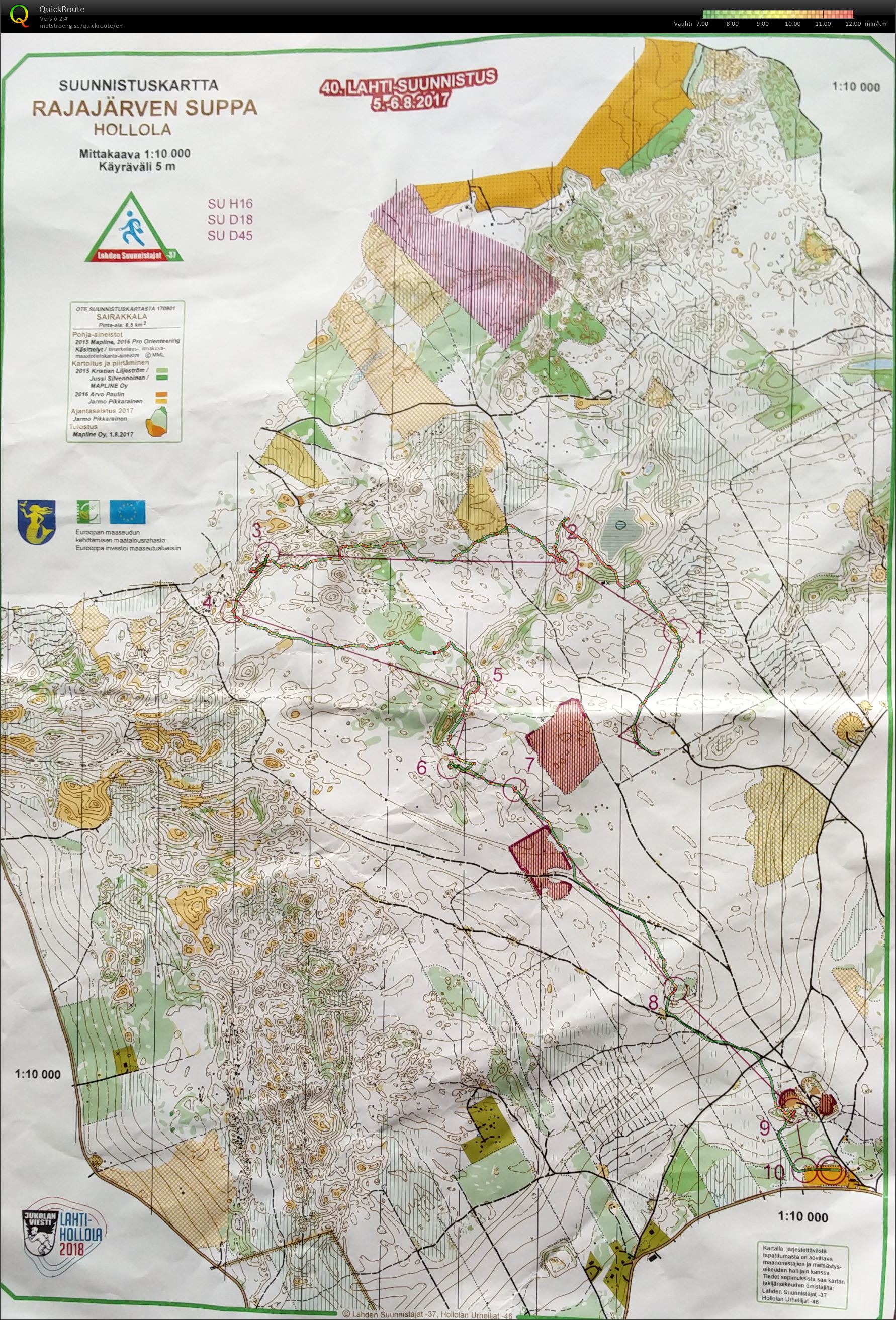 Lahti-Suunnistus, 2pv. (06-08-2017)