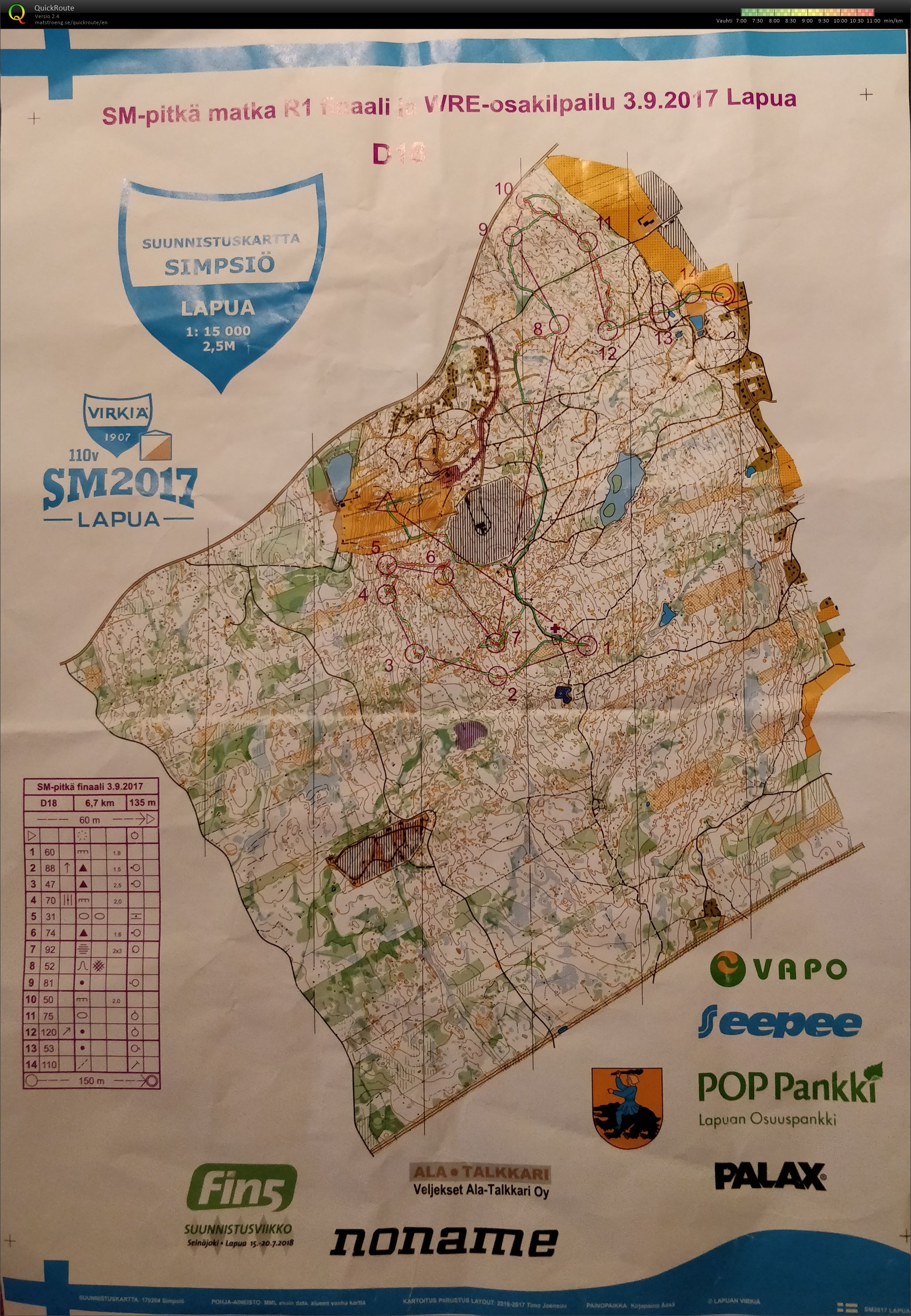SM-pitkä, A-finaali (2017-09-03)