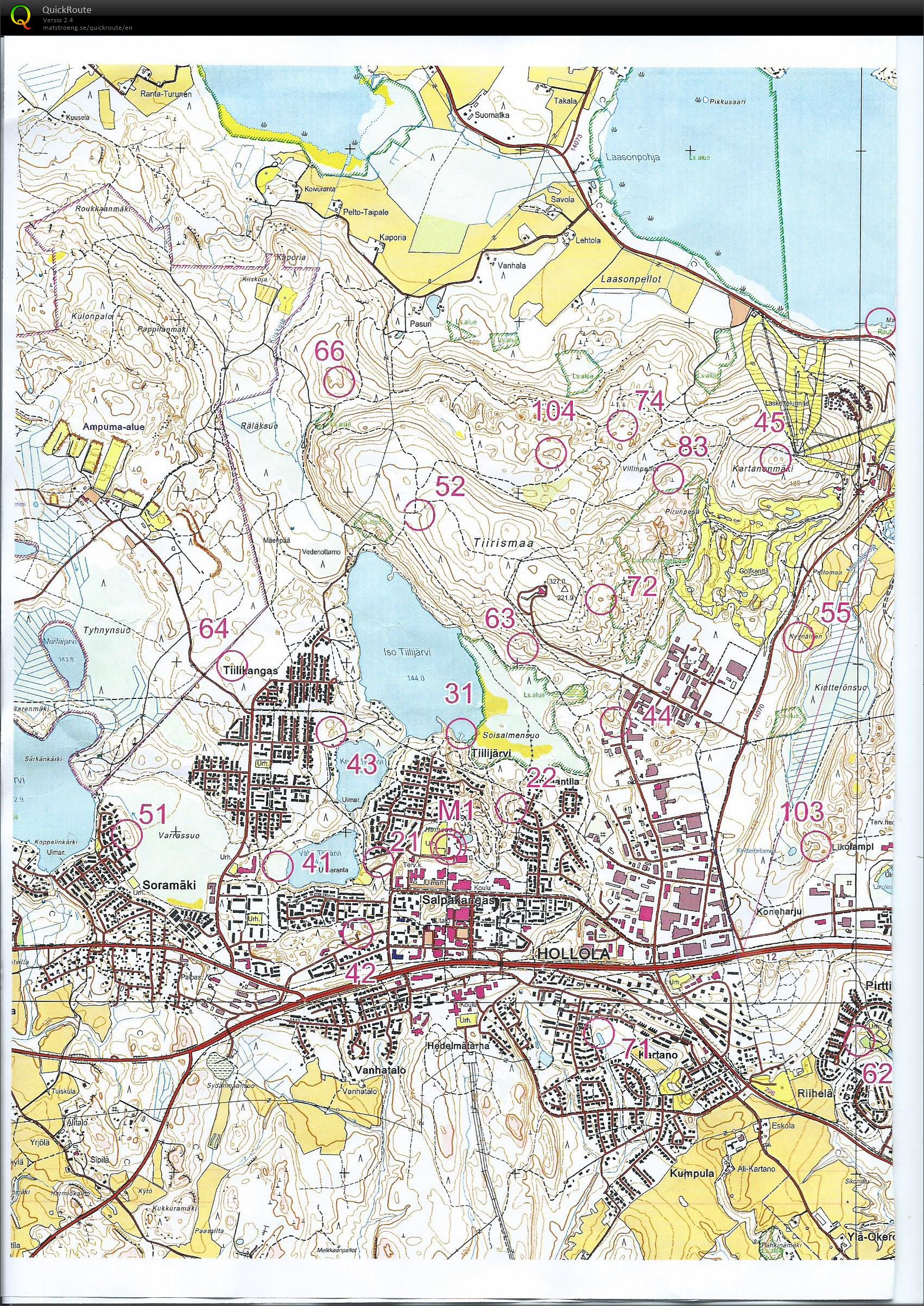 Rogaining 2h (29.10.2017)