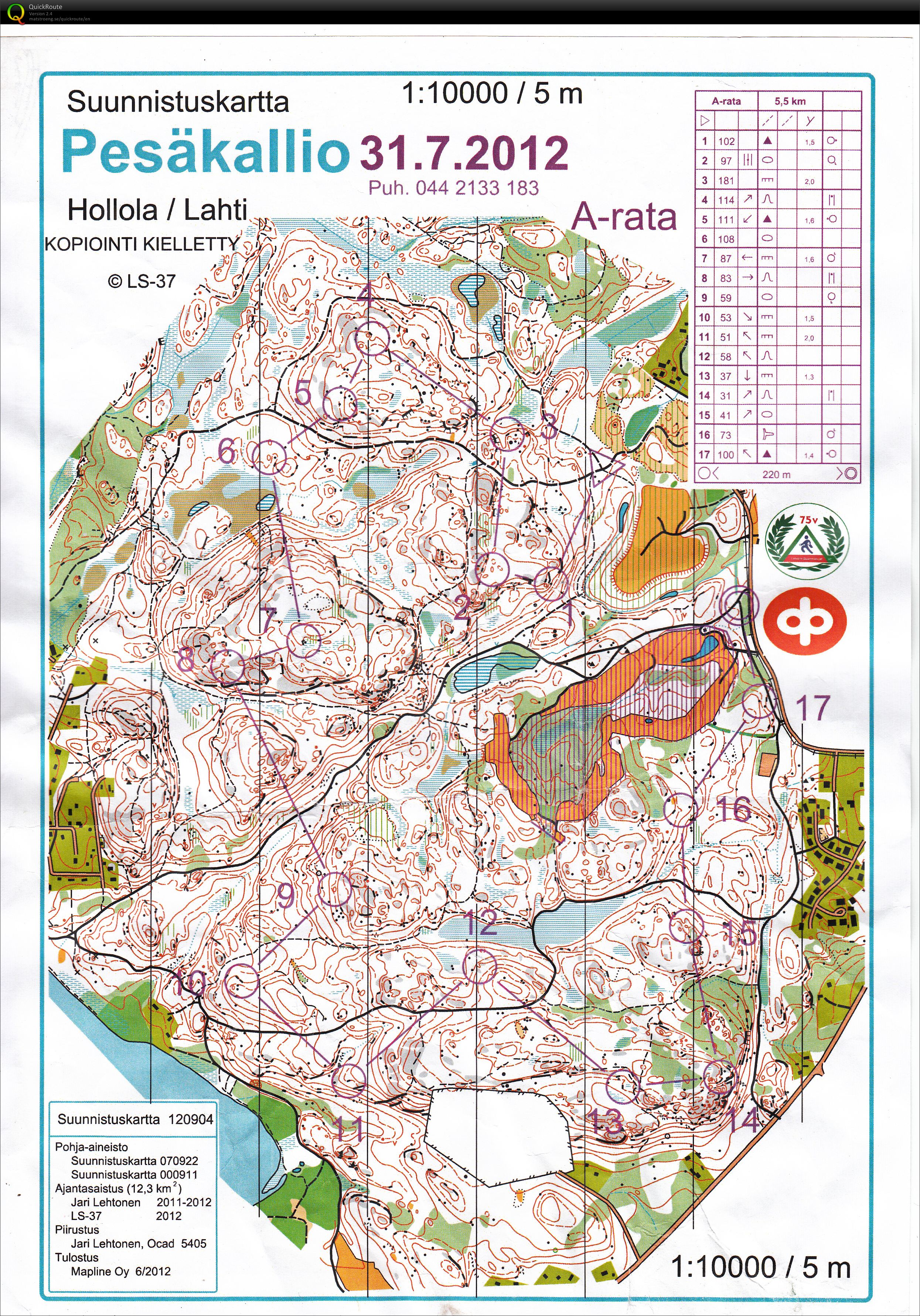 LS-37 iltarastit (31/07/2012)