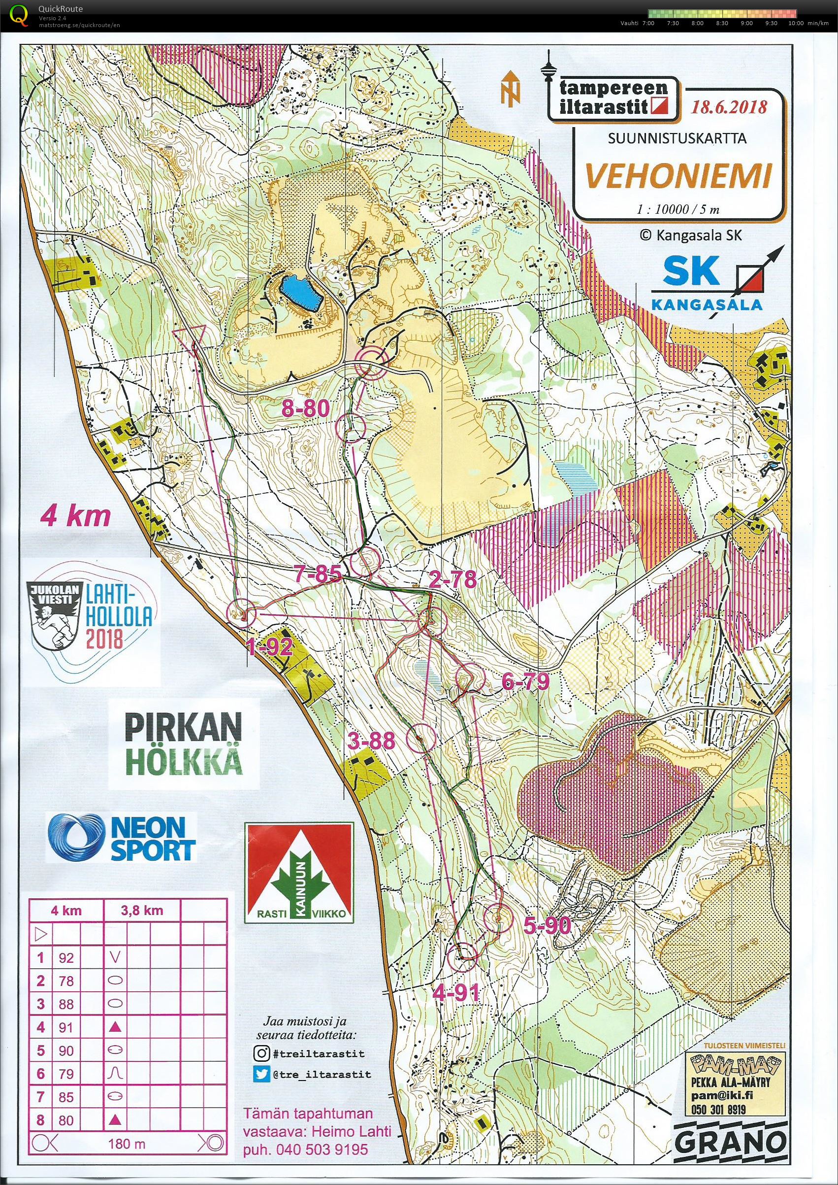 Iltarastit Vehoniemi (18.06.2018)