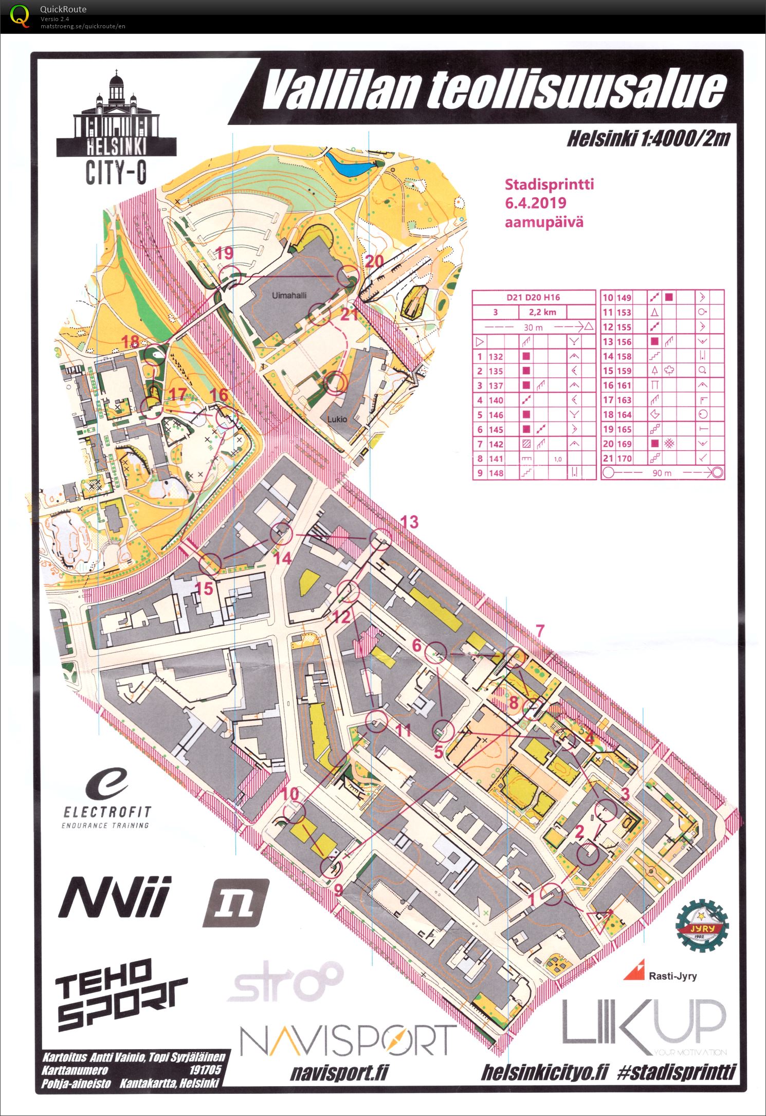 Stadisprintti, aamupäivä (2019-04-06)