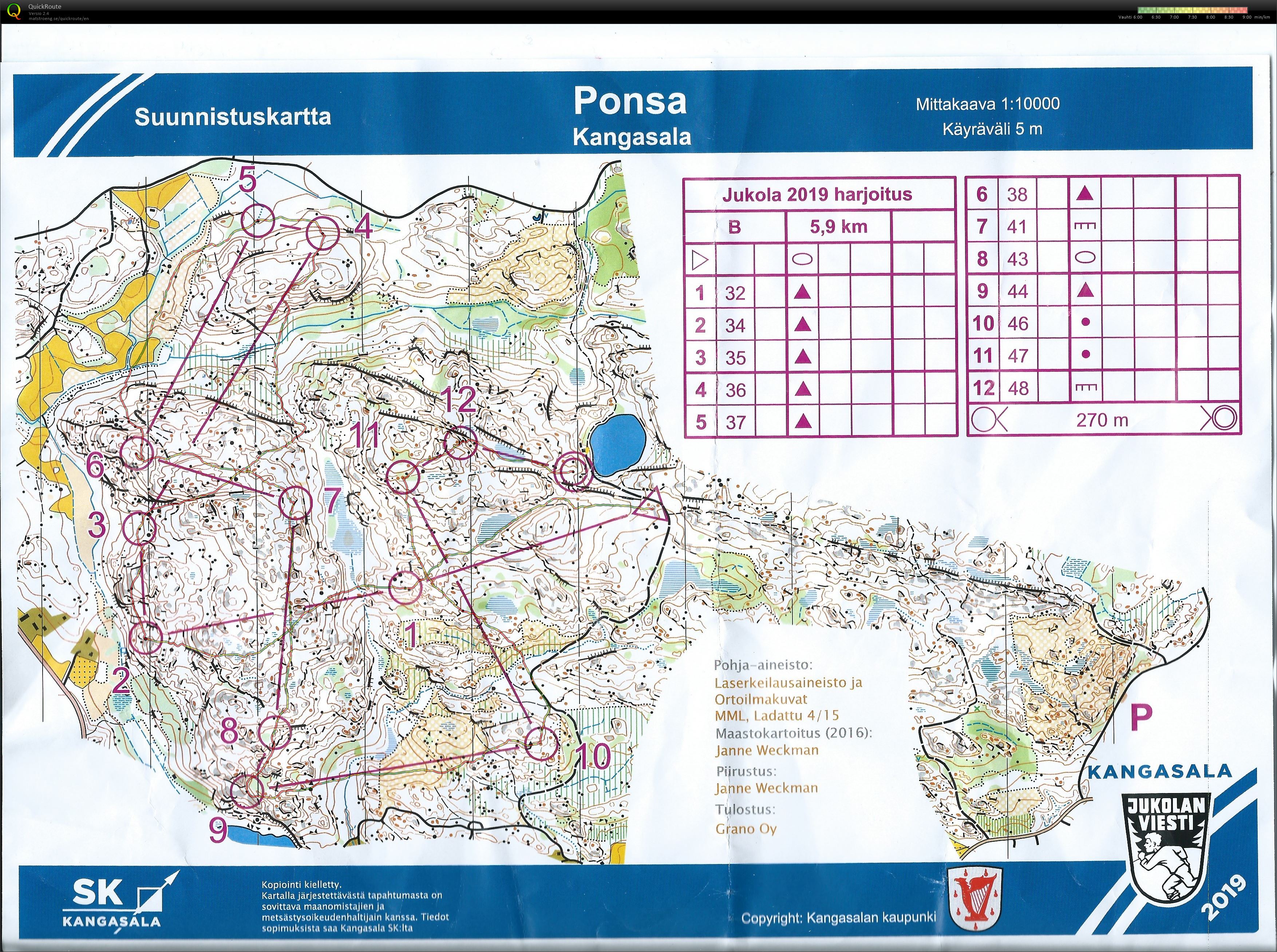 Jukolaharjoitus Ponsa (04-05-2019)