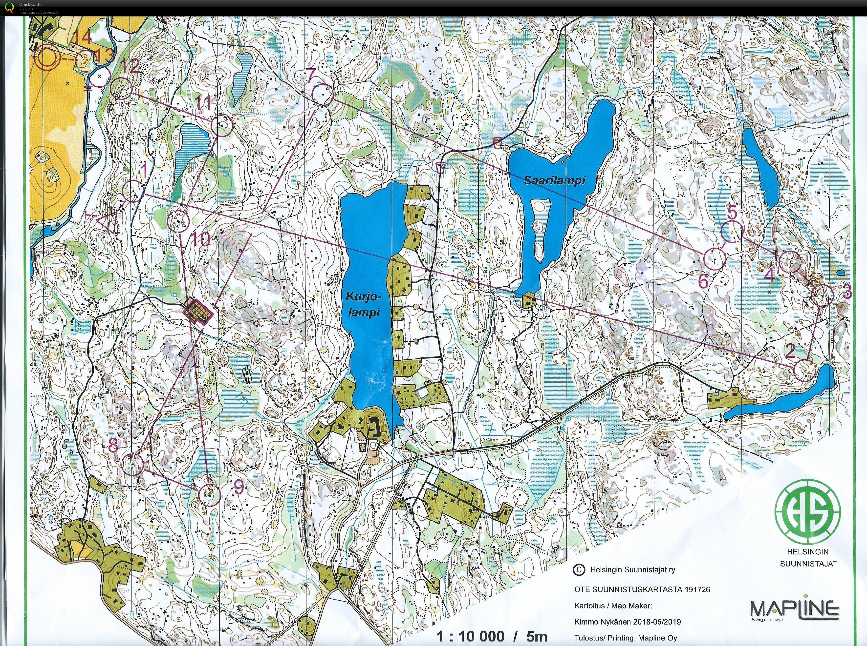 Helsinki O-Games pitkä (09.06.2019)