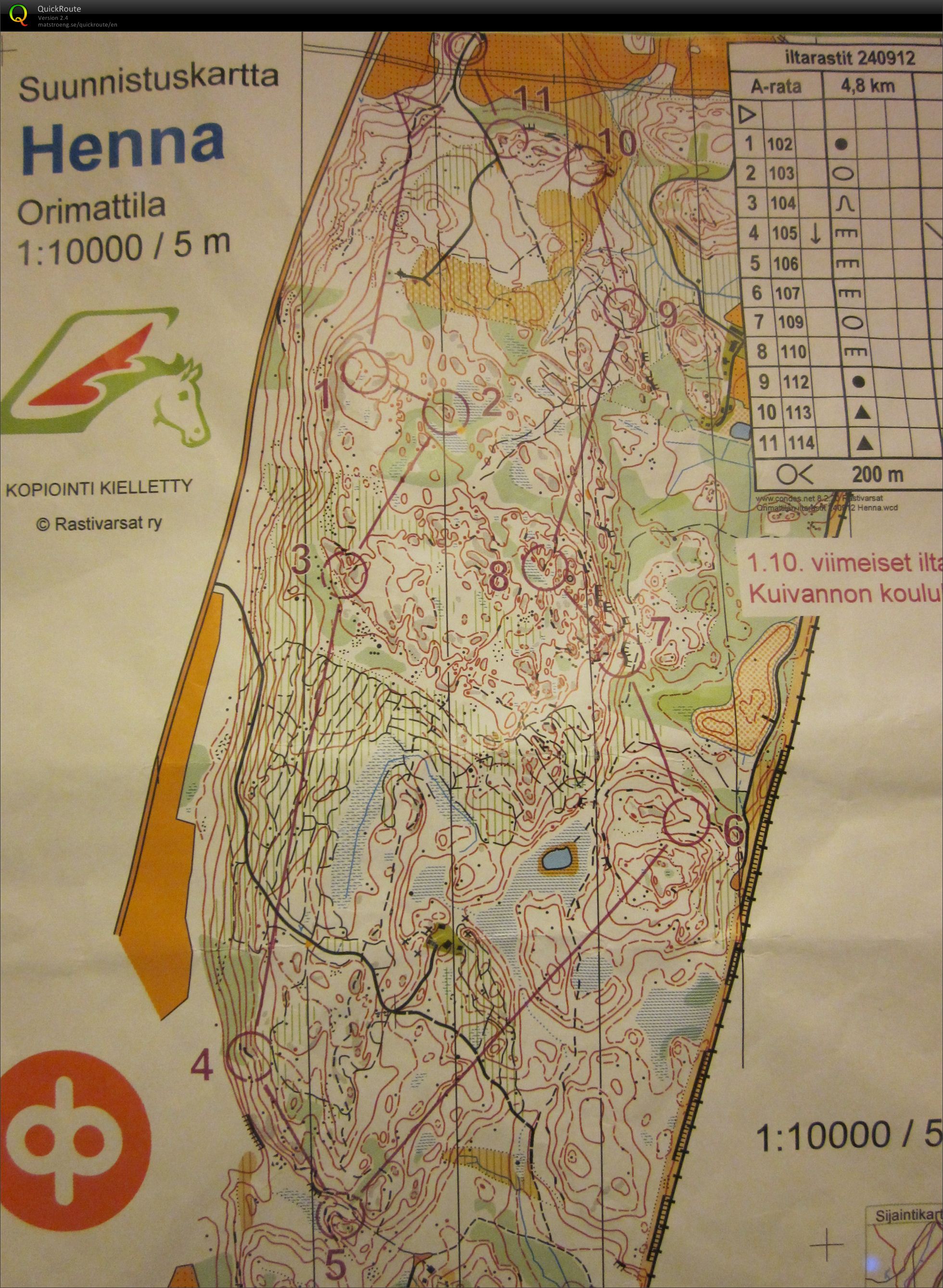 Iltarastit A-rata (24-09-2012)