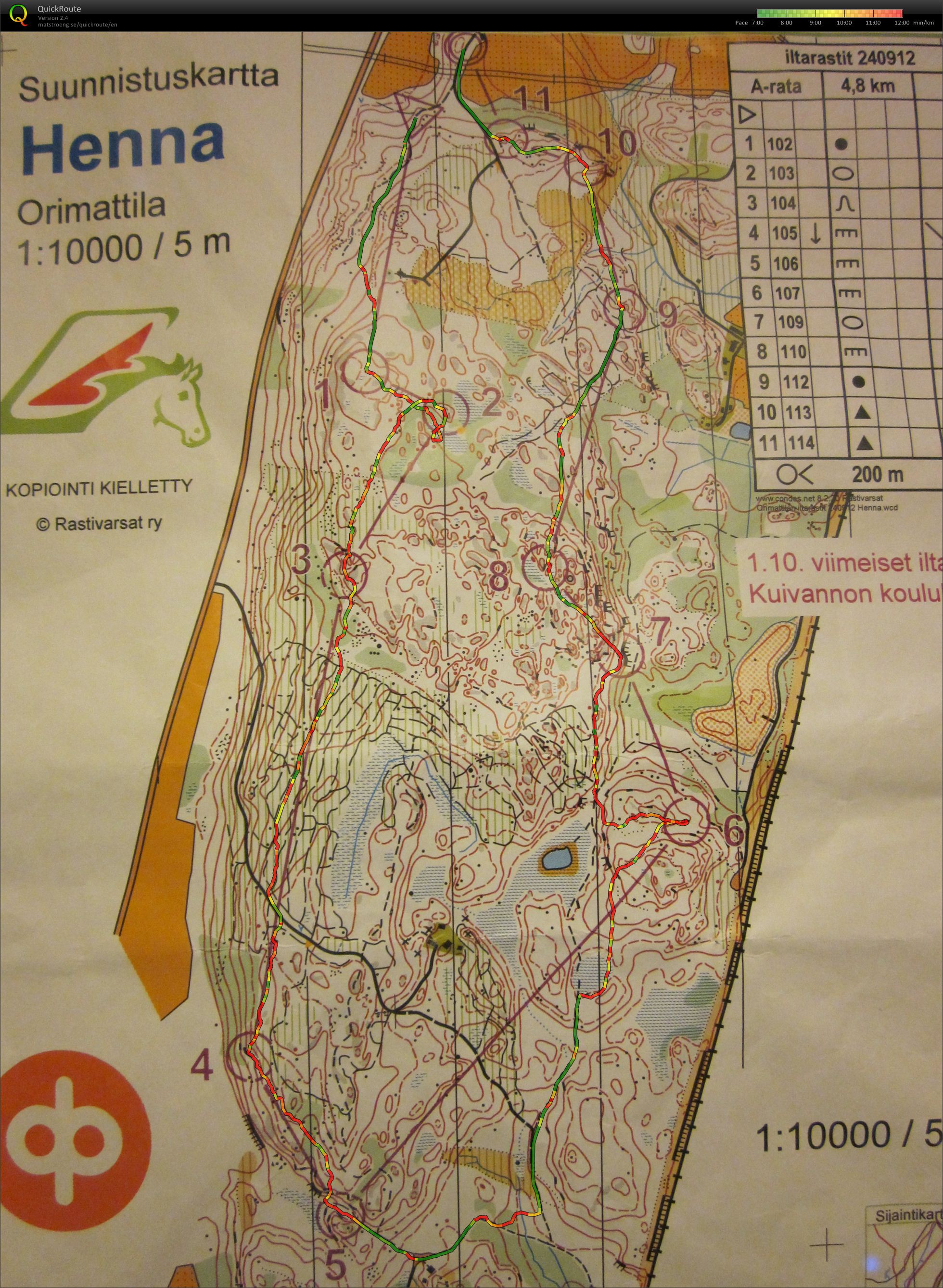 Iltarastit A-rata (24-09-2012)