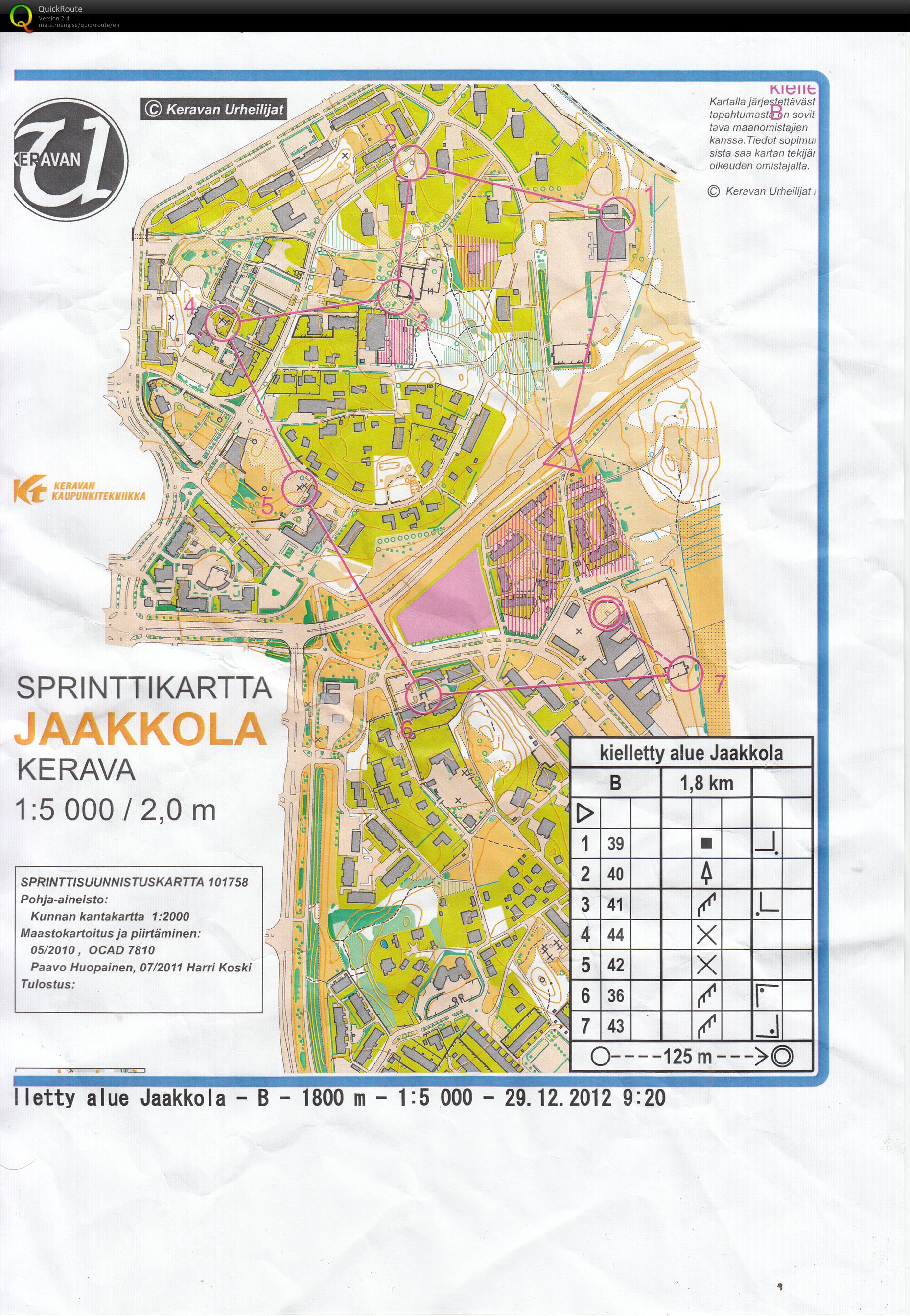 Sprinttiveto 1 Keravalla (31/12/2012)
