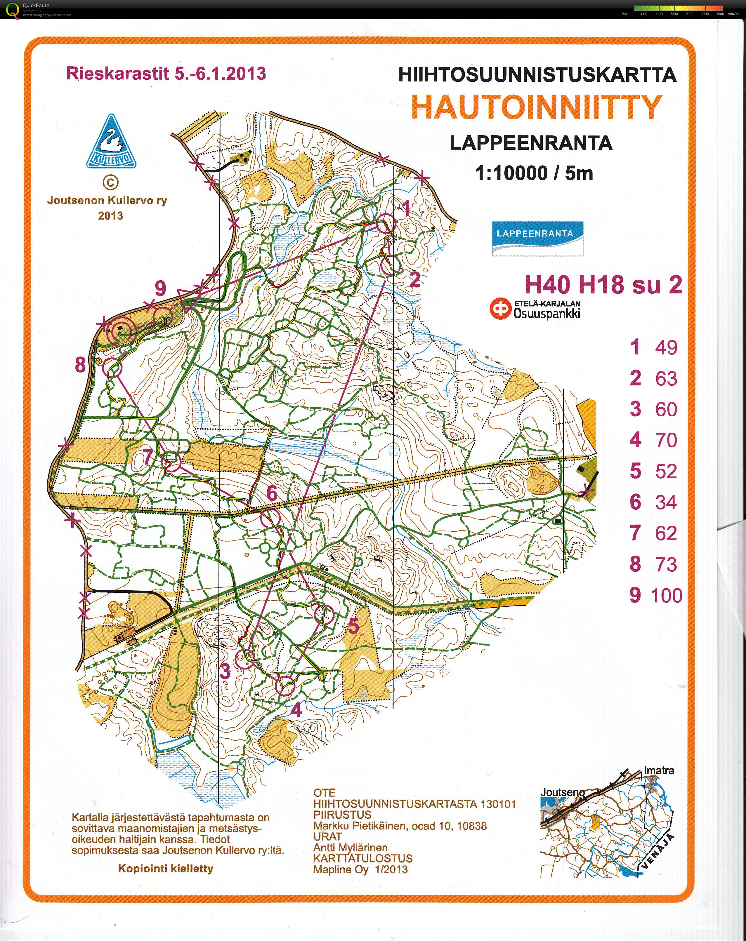 Rieska-rastit, 2 pv/ 2.lenkki, Ski-0 (06.01.2013)