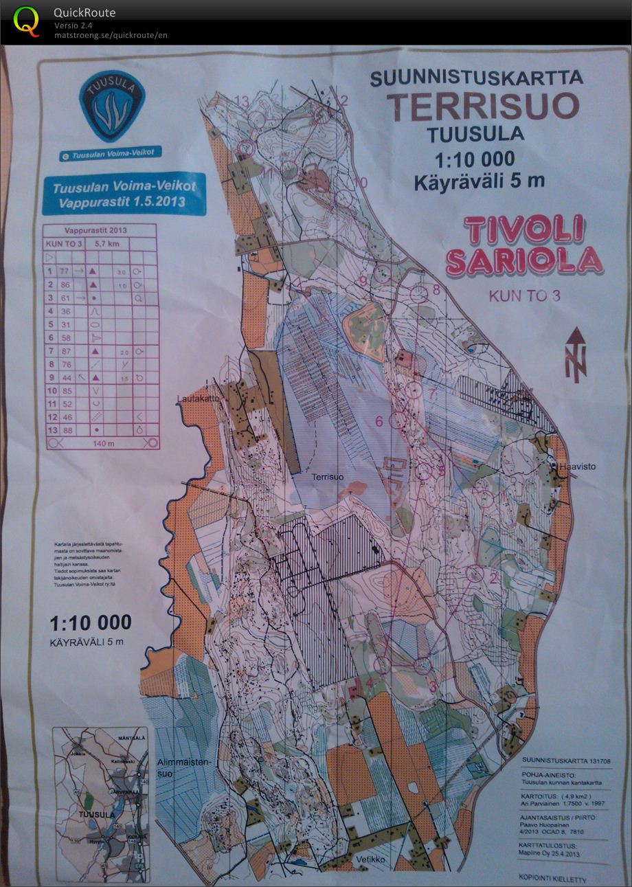 TVV Vappu-rastit 2013 (01/05/2013)