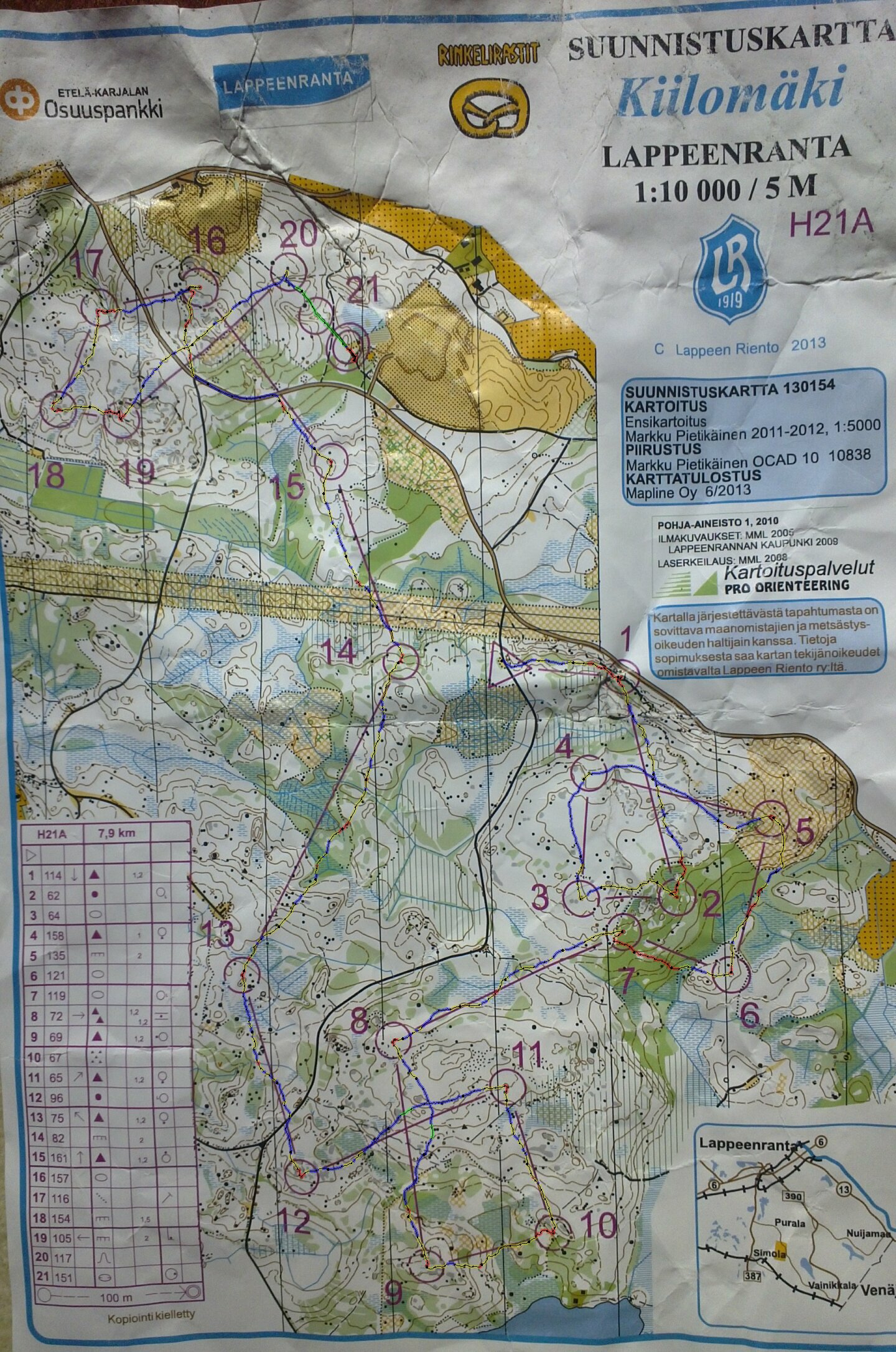 Rinkelirastit H21A, day2 (30/06/2013)