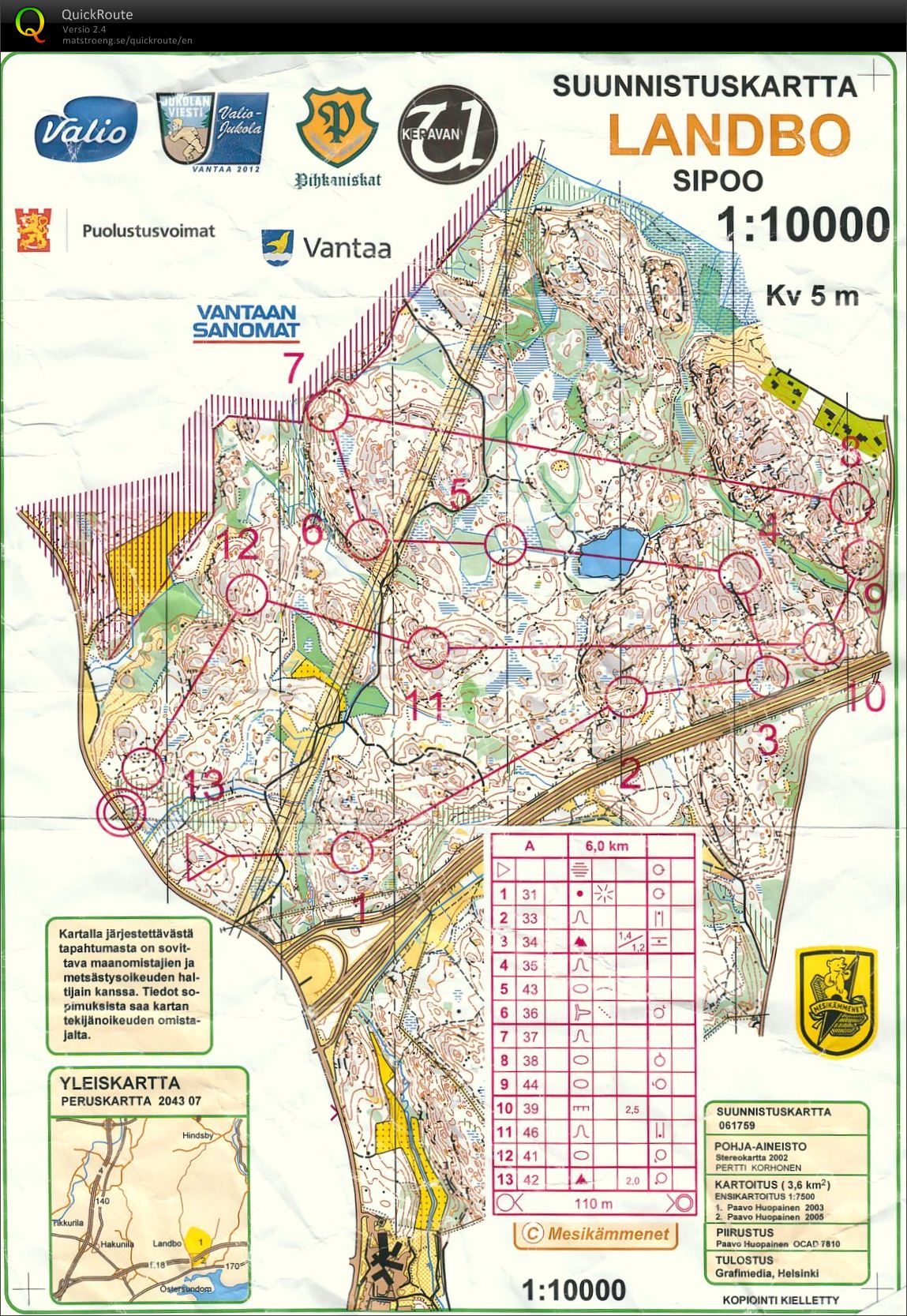 Jukolatreenipäivä 1/2 (19/05/2012)