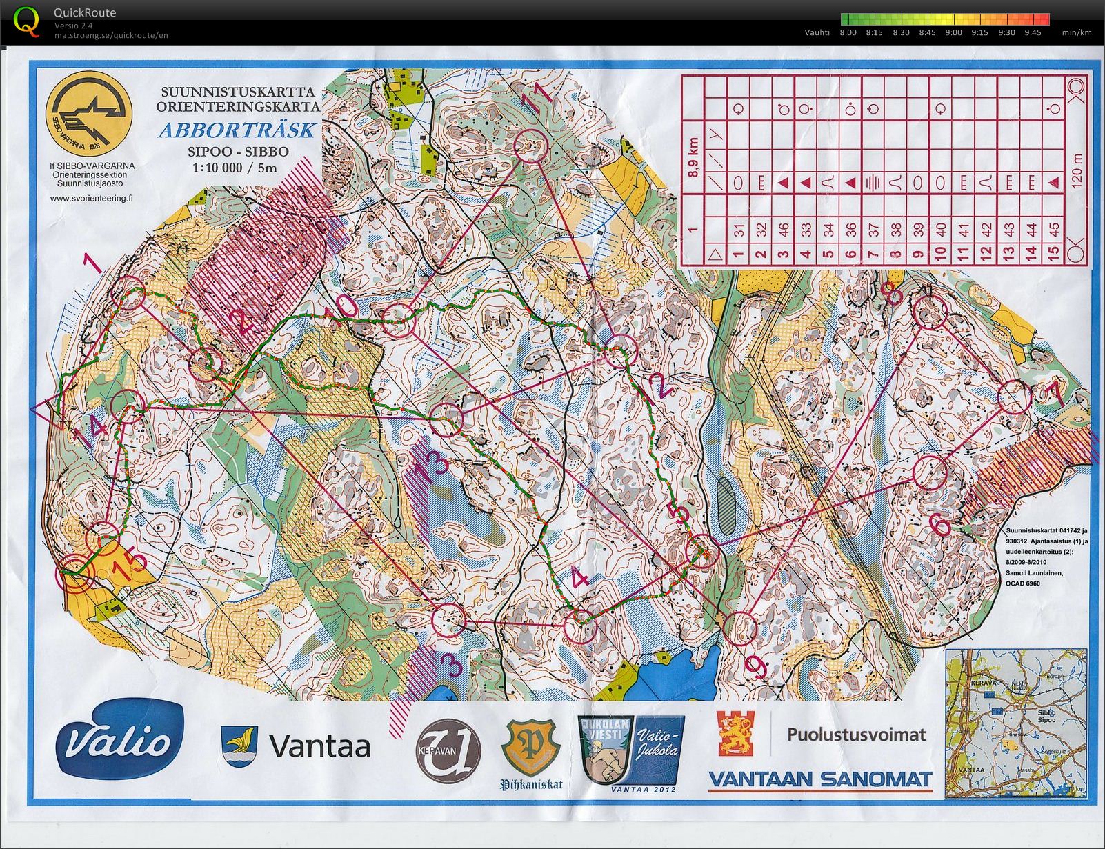 Jukola-leirin toka treeni (19/05/2012)