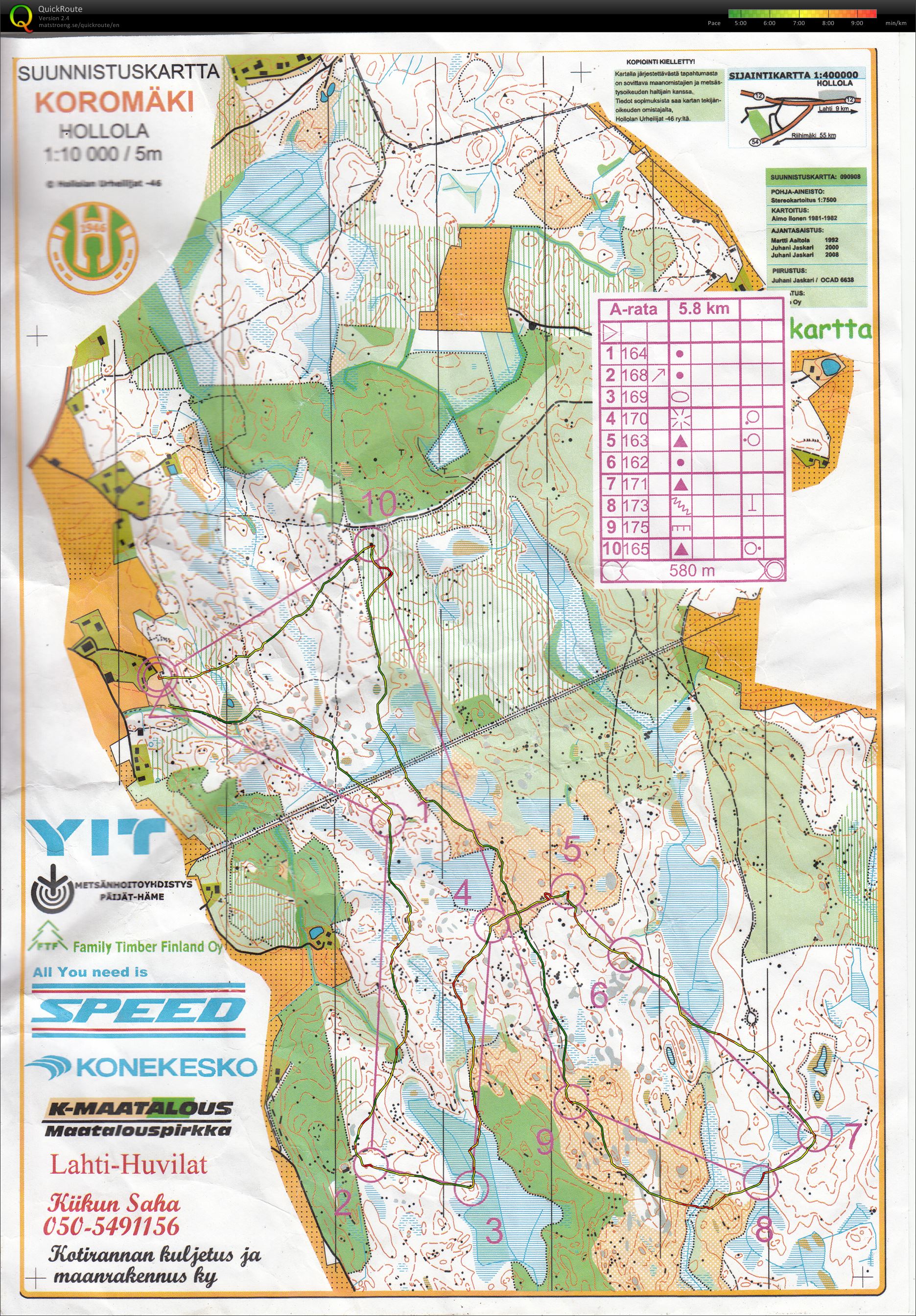 KKV:n iltarastit, A-rata (11/07/2013)