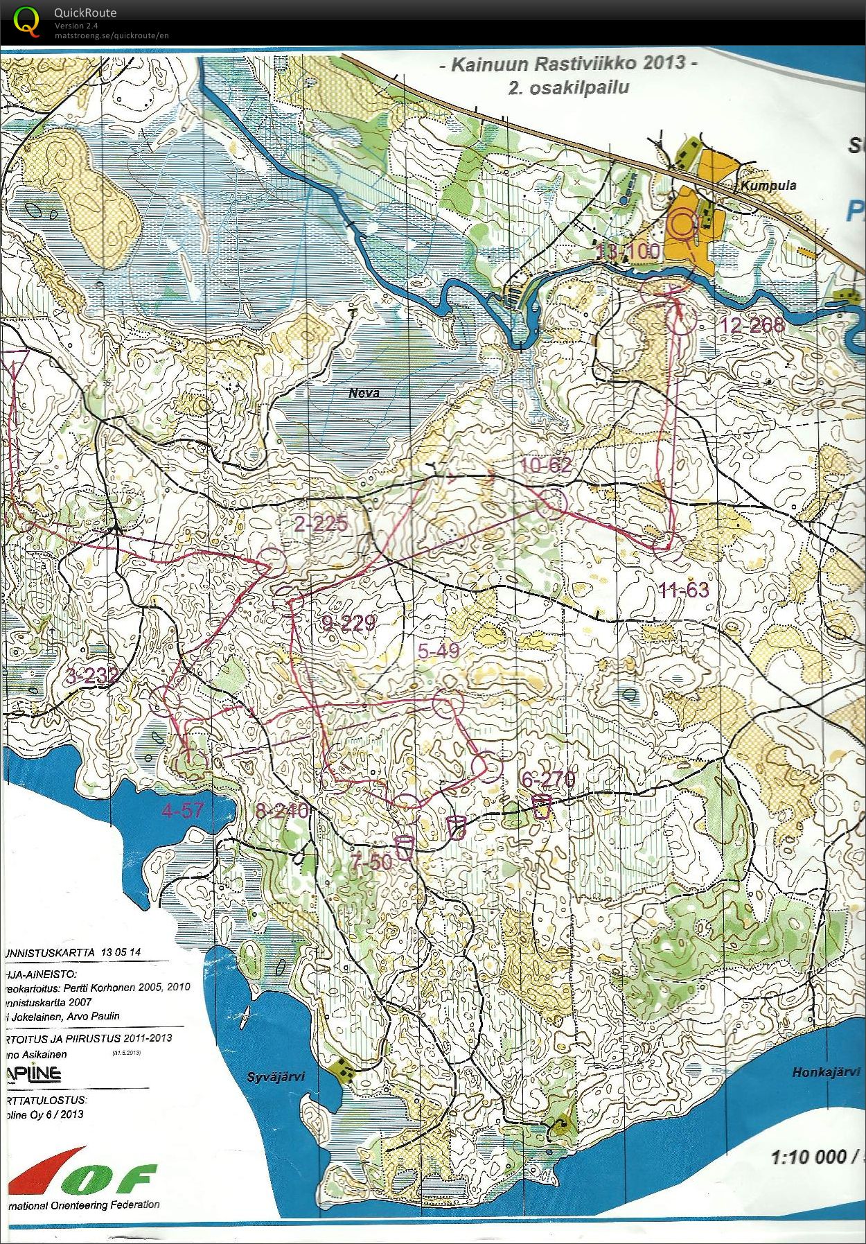 KRV 2013 2.osakilpailu (10/07/2013)