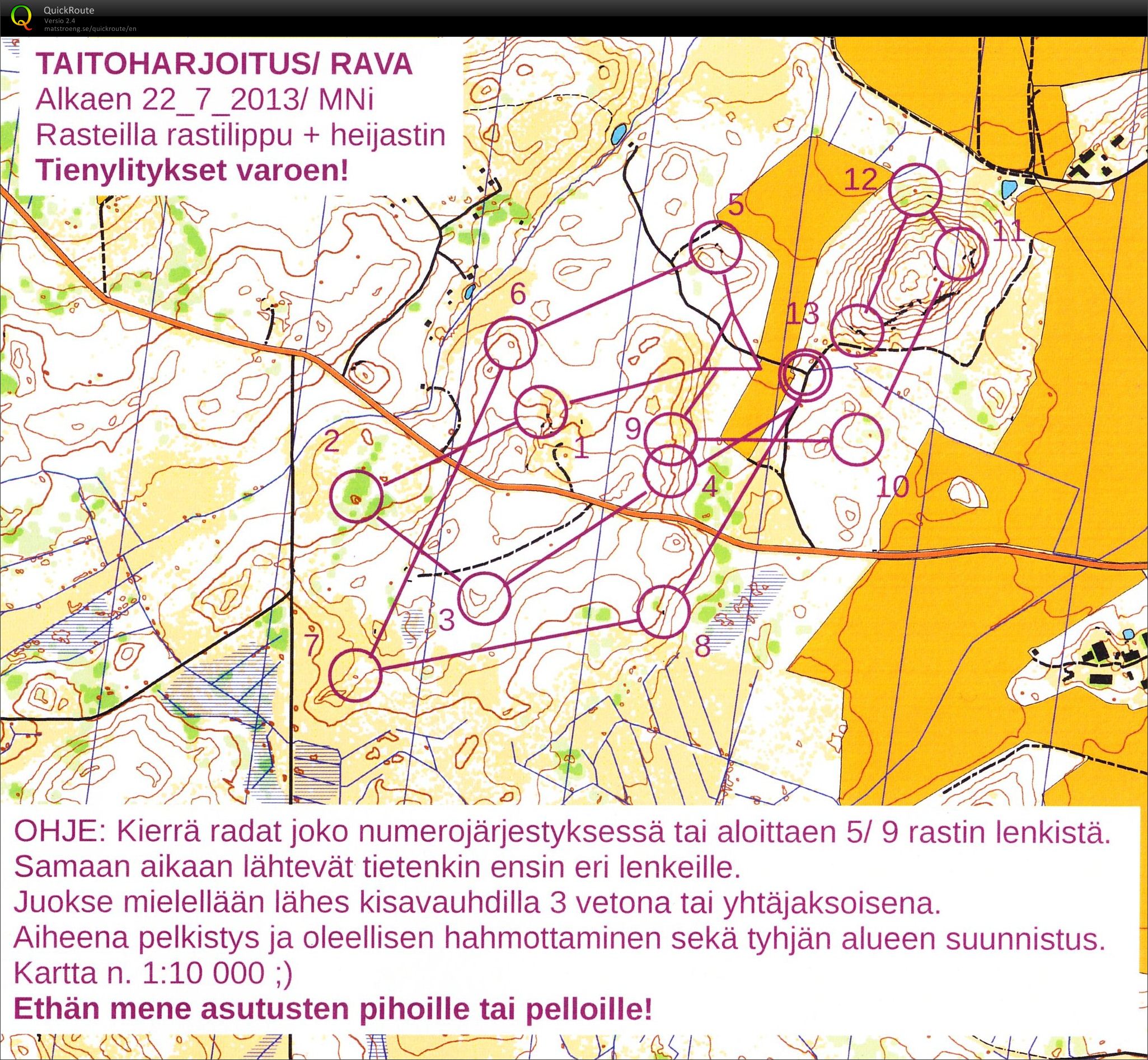 Pullautustreeni Pakaa (25.07.2013)