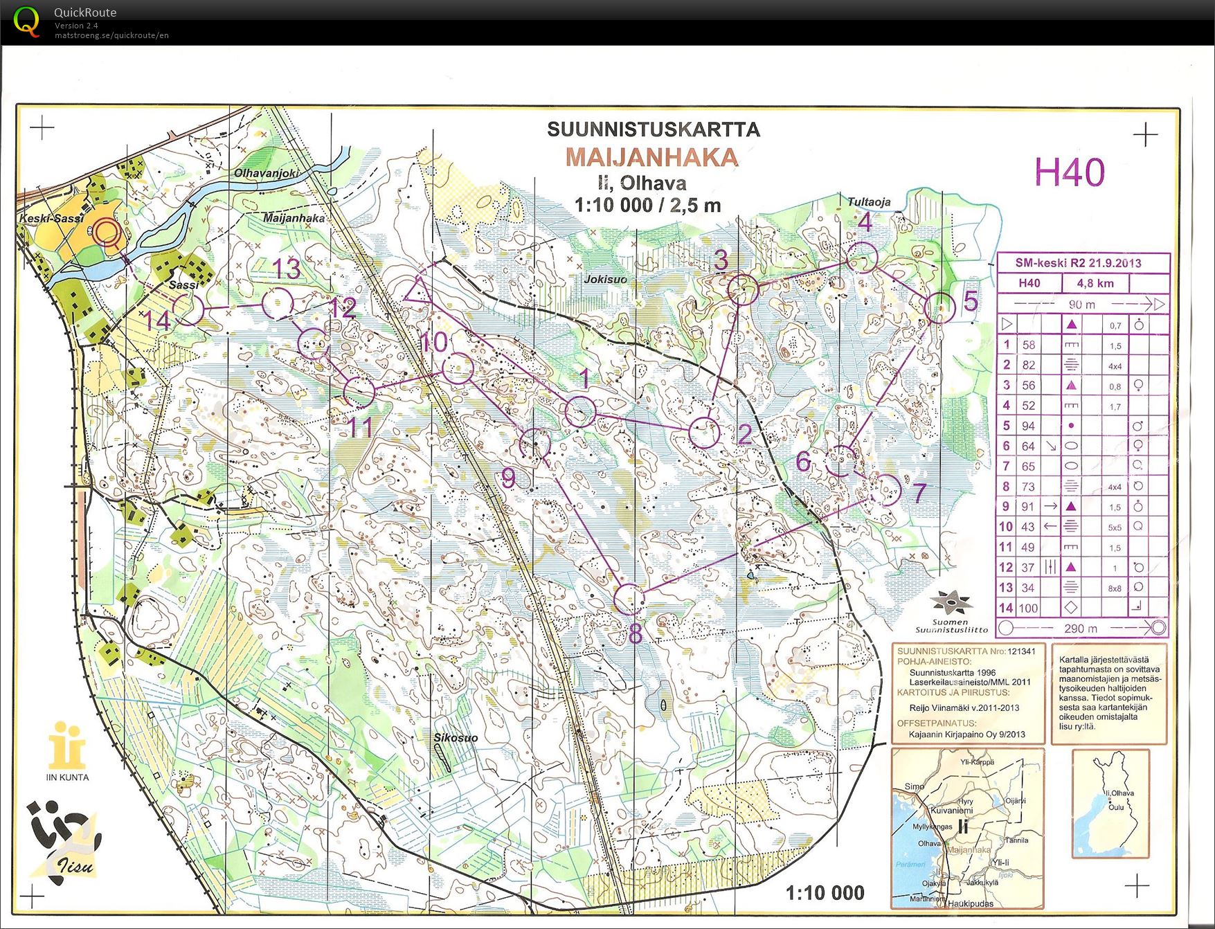 SM-keskimatka R2 finaali (21.09.2013)
