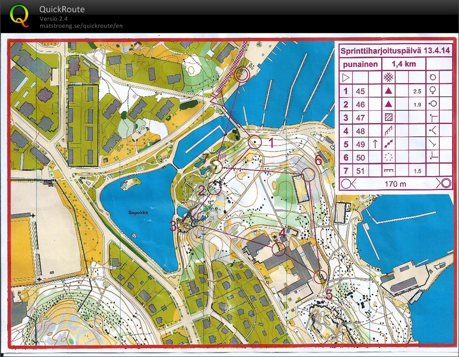 Sprinttipäivä Kotkassa parisprintti 4-osuus (13/04/2014)