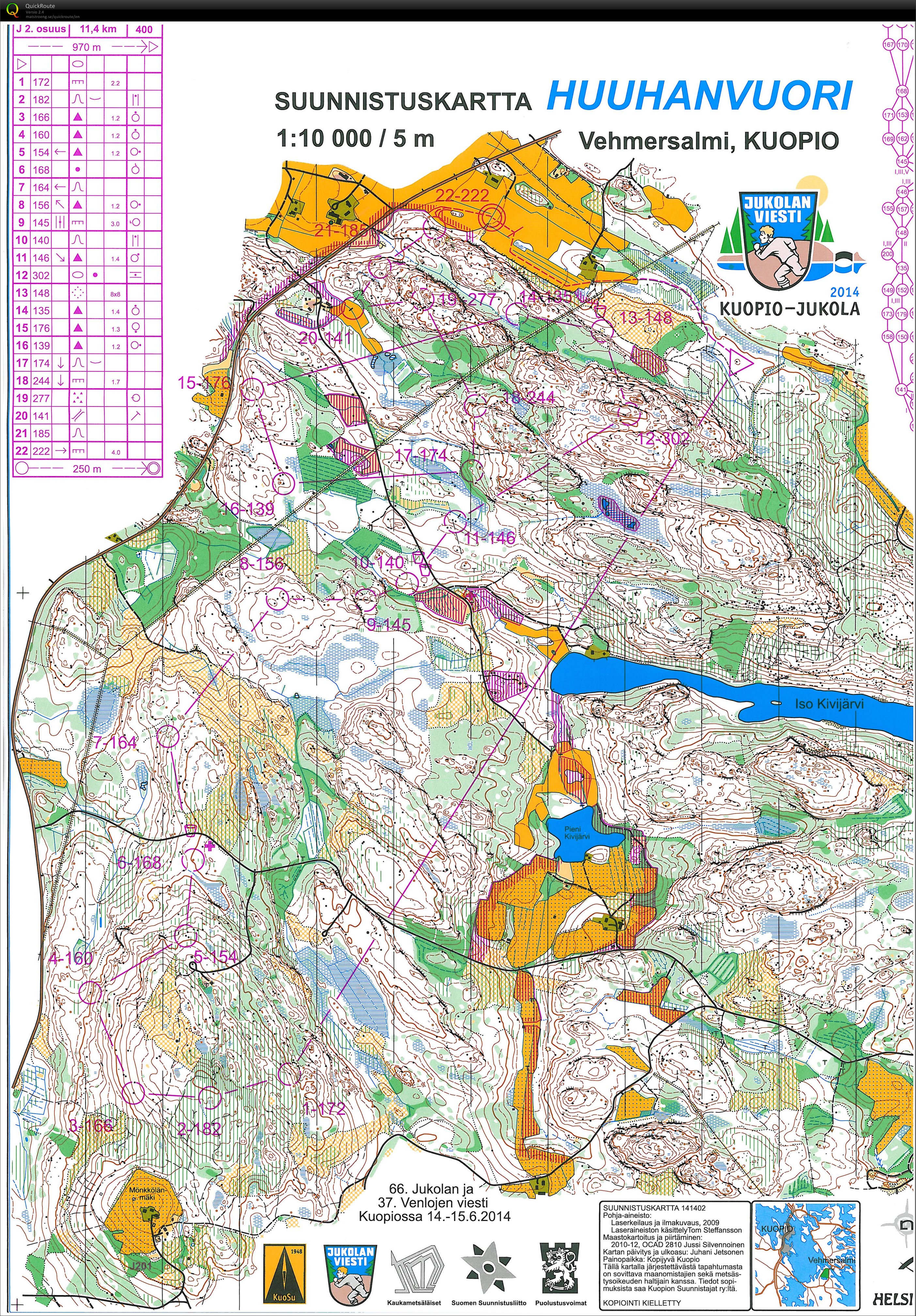 Jukola 2.osuus (14-06-2014)