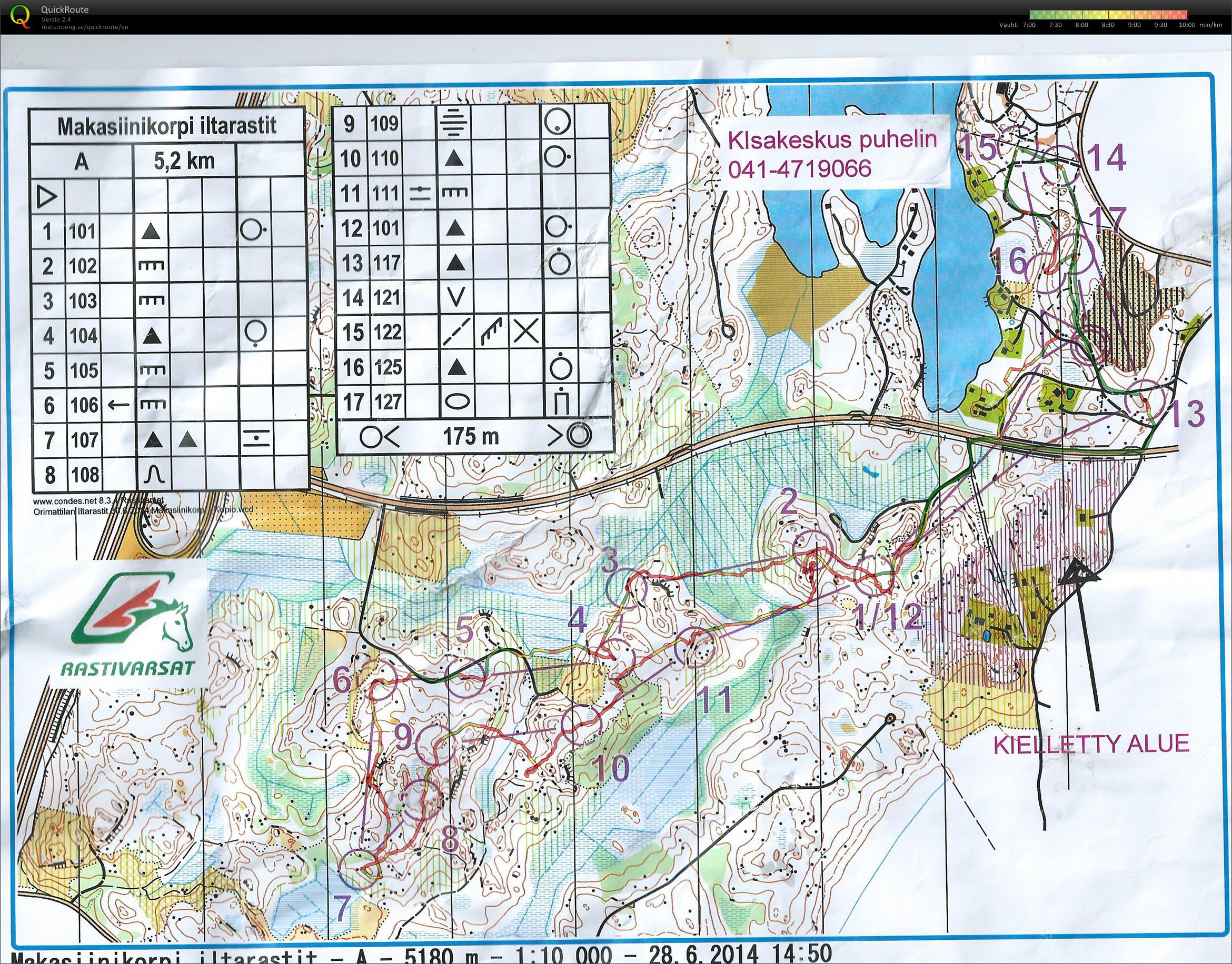 Iltarastit Makasiininkorpi (30/06/2014)