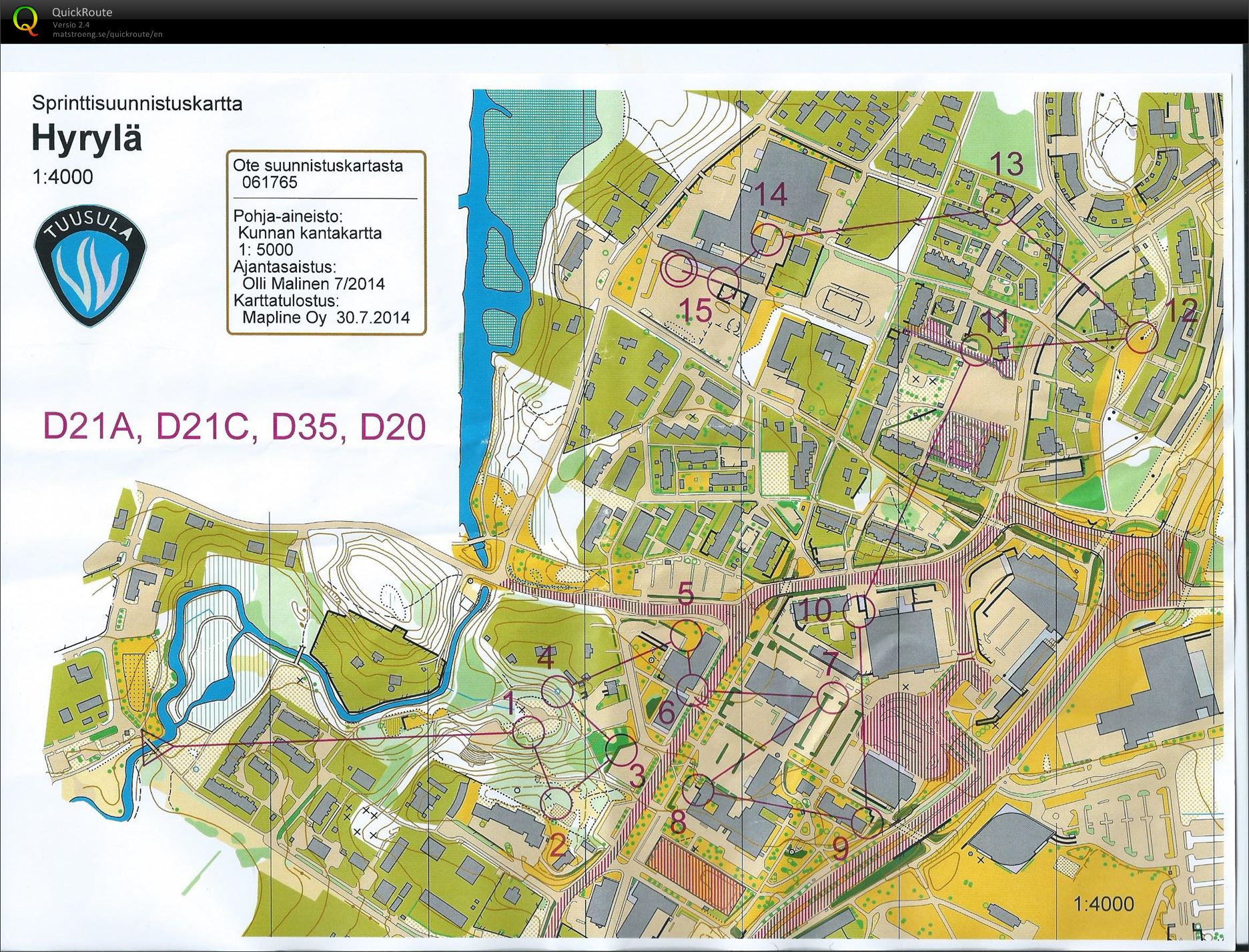 Hyrylän Tuplasprintti 1 (03/08/2014)