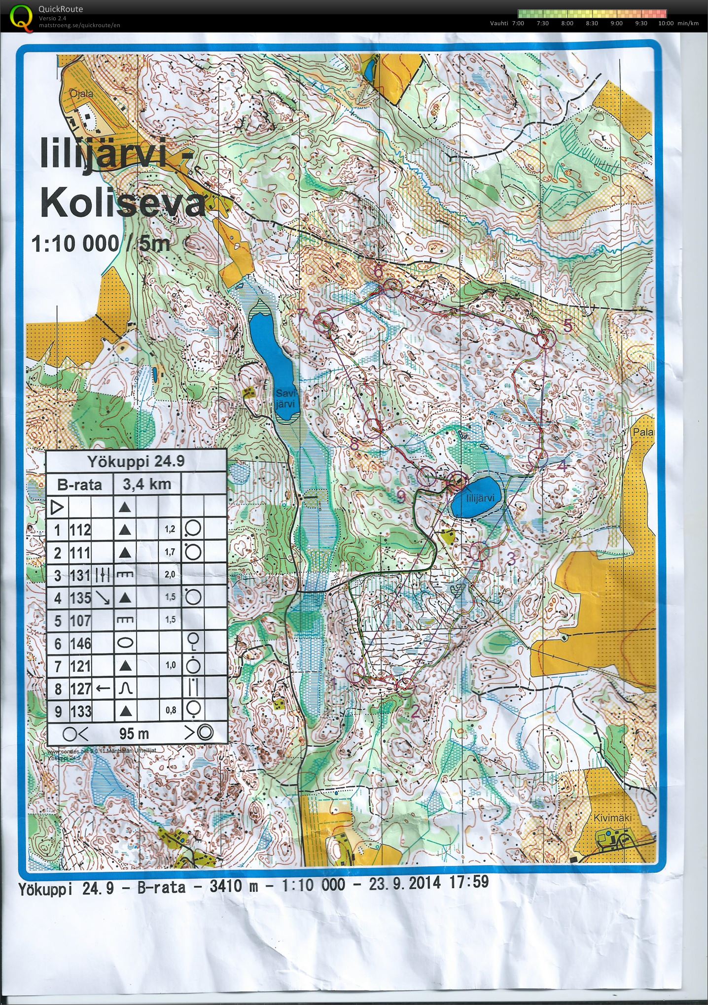 Yökuppi Iilijärvi-Koliseva b (24/09/2014)