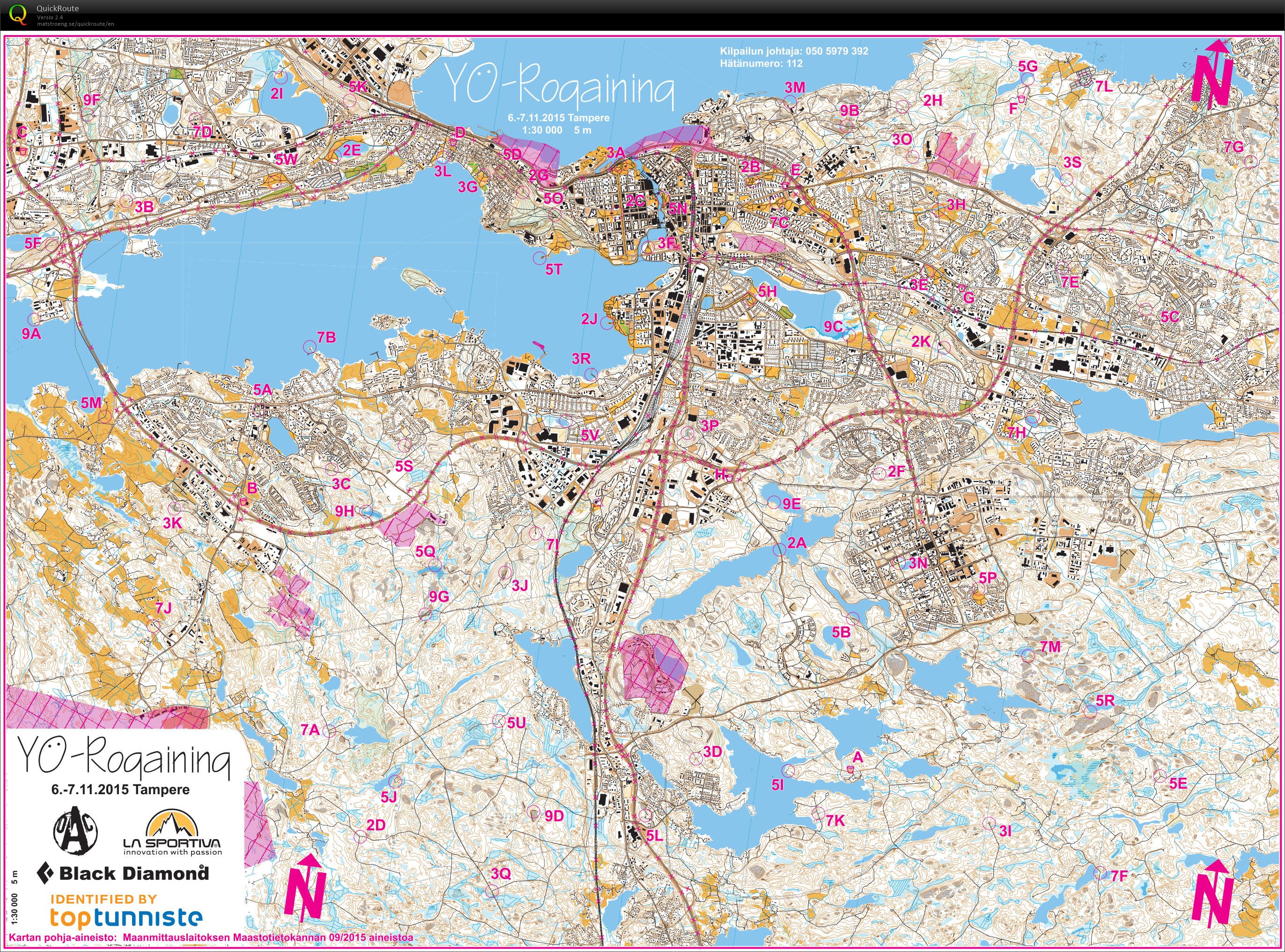 Tampereen yö-rogaining (06-11-2015)