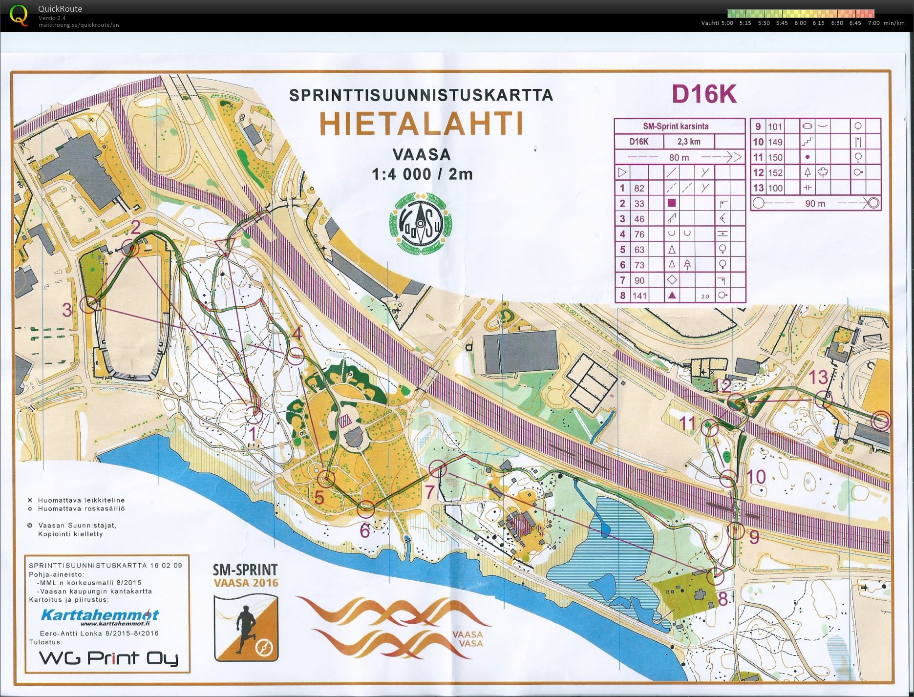 SM-sprintti karsinta (17/09/2016)