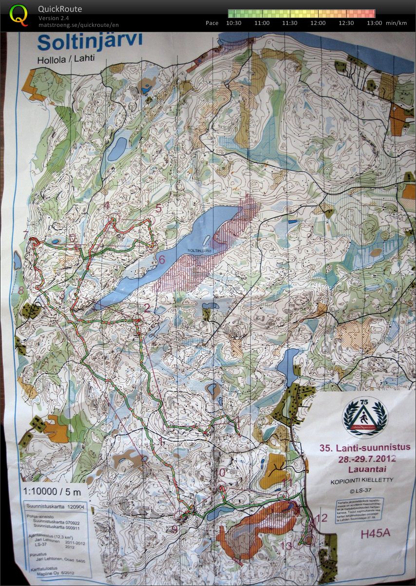 Lahtisuunnistus 1. päivä h45a (28/07/2012)