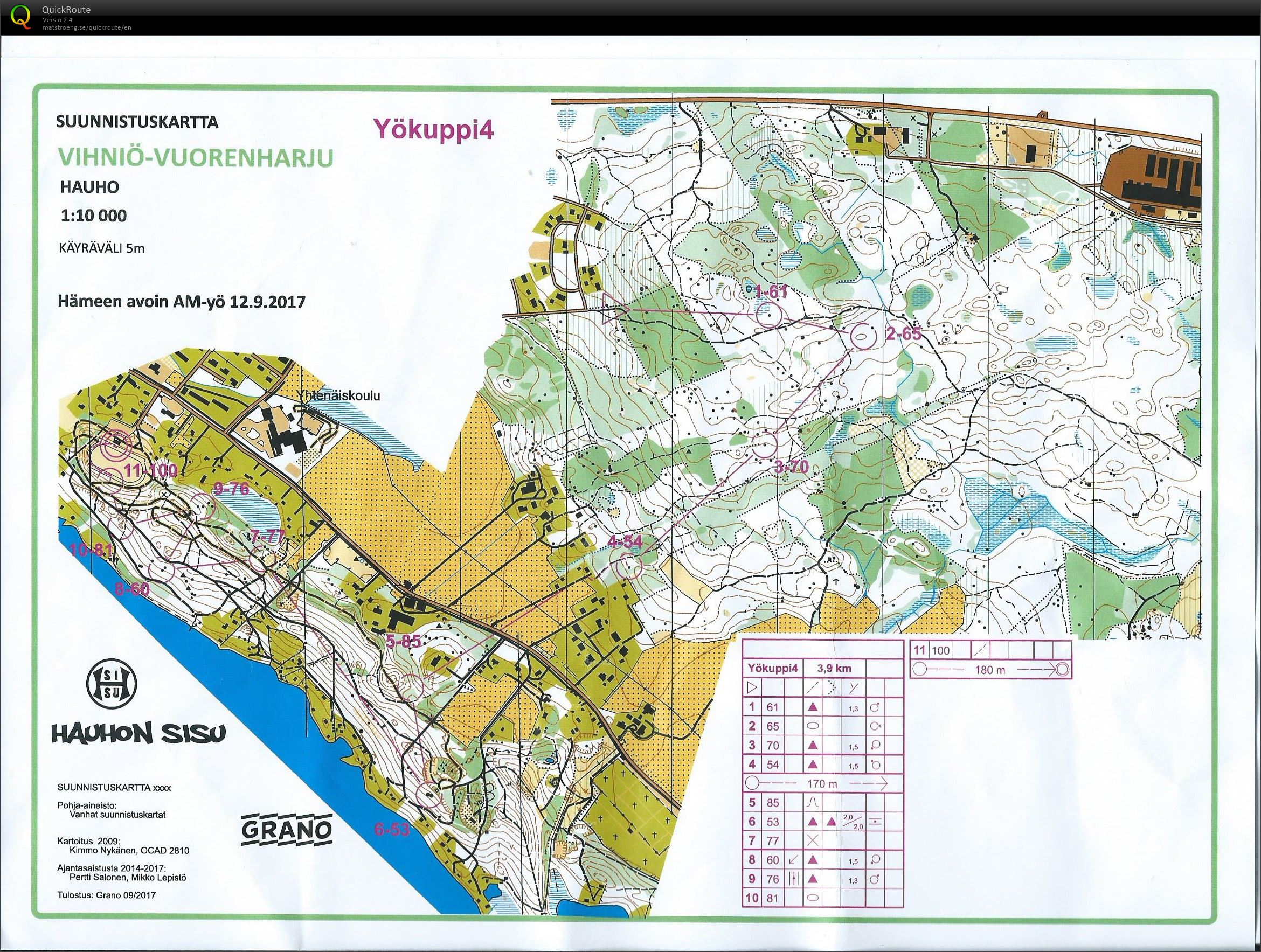 Yökuppi Vihniö-Vuorenharju (2017-09-12)