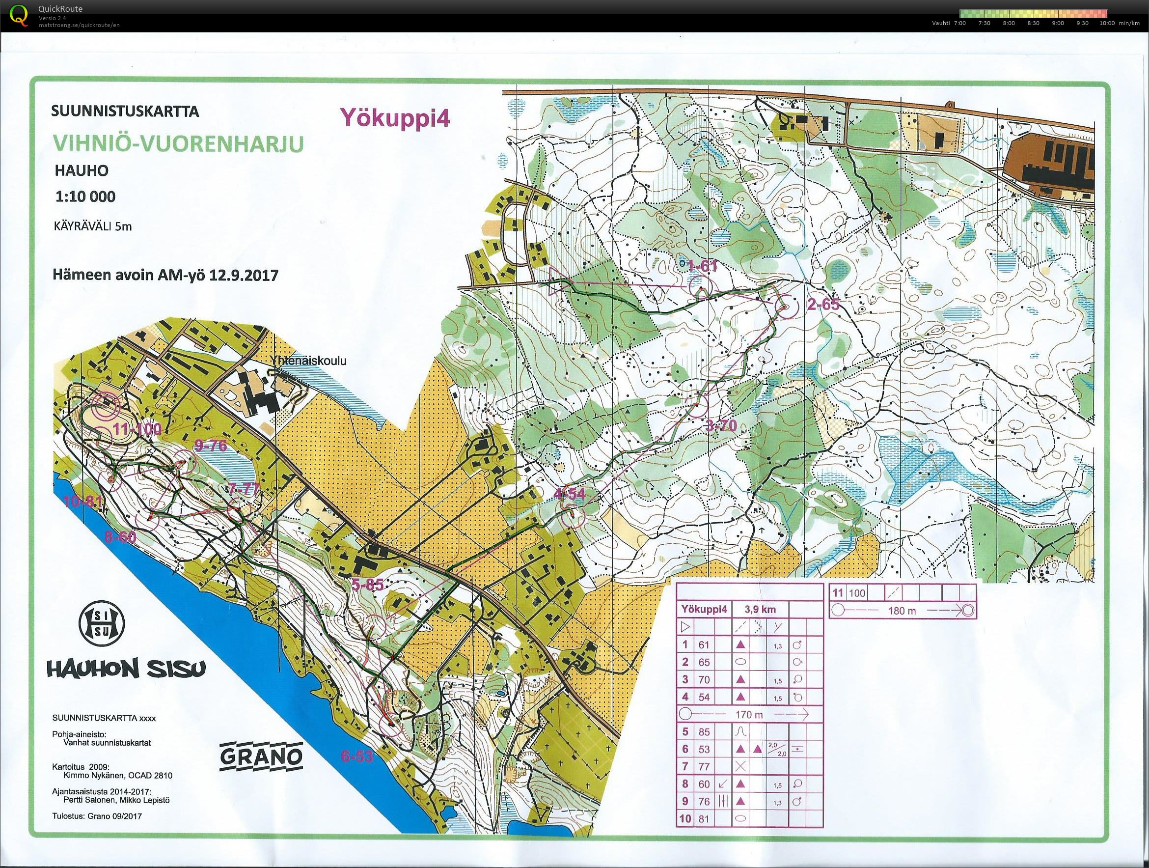 Yökuppi Vihniö-Vuorenharju (2017-09-12)