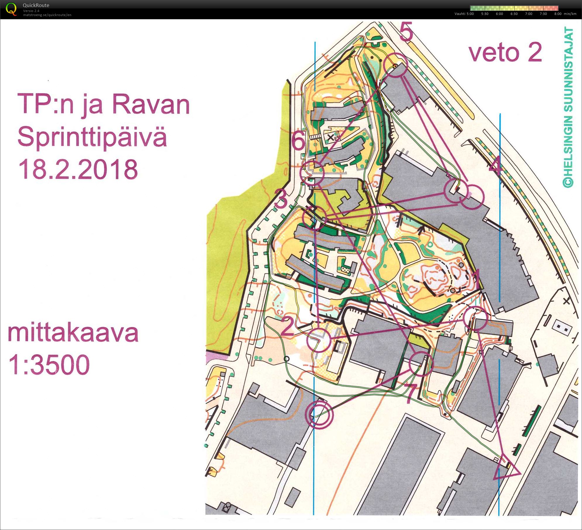 Sprinttipäivä Tukkutori veto 2 (18/02/2018)