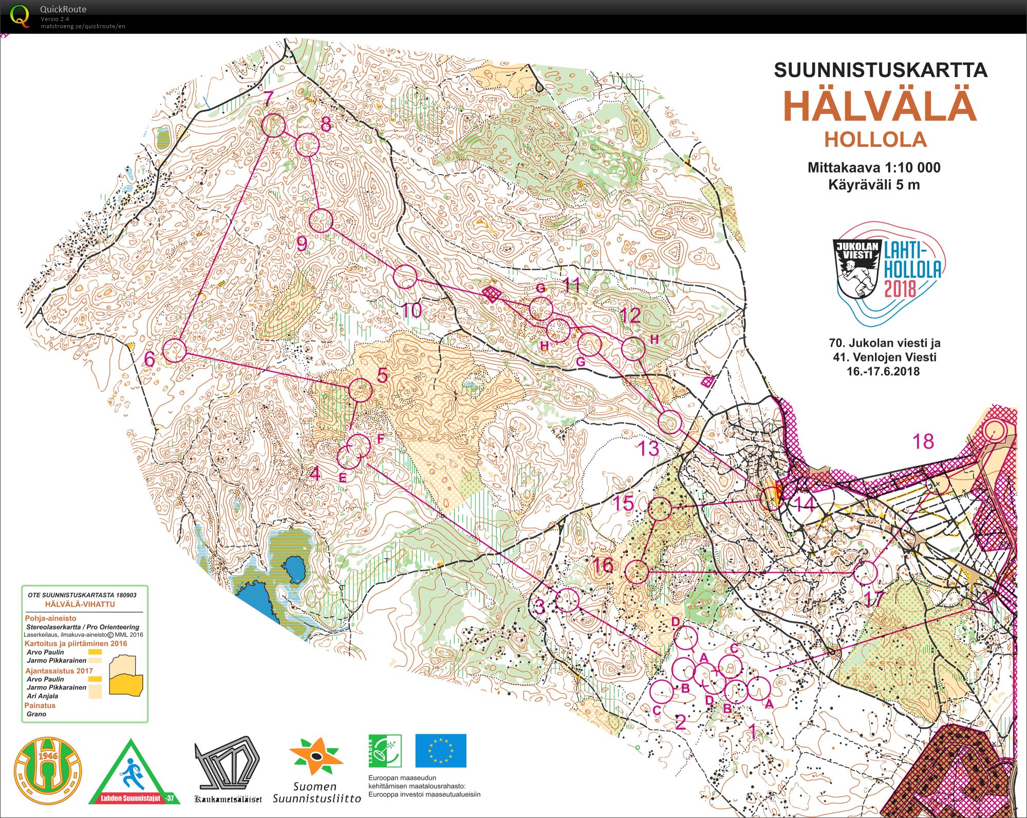 Lahti-Hollola Jukola 2018 (2018-06-16)