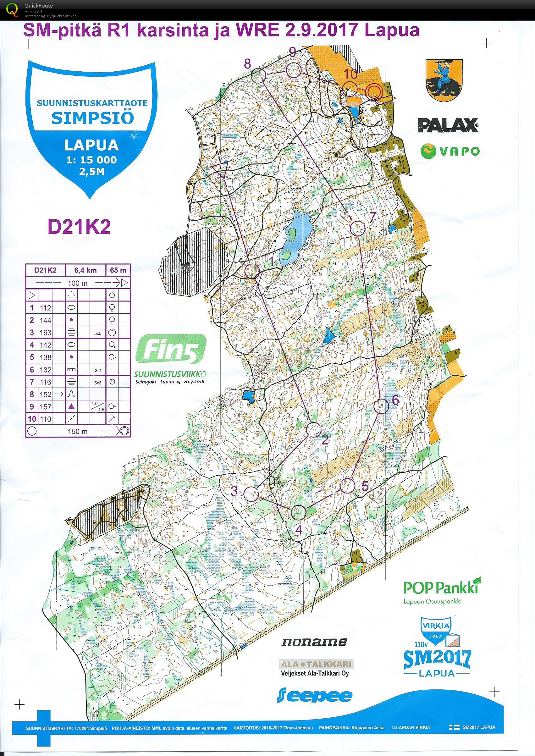 Taitoharjoitus Simpsiö D21K2 (12-08-2018)