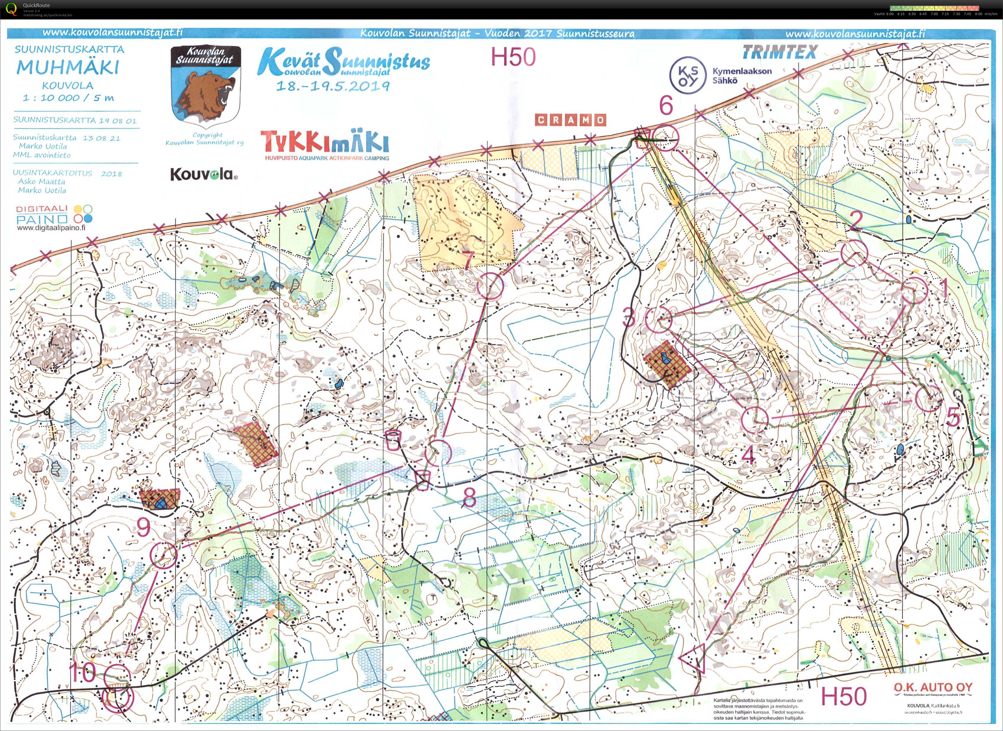 Kevätsuunnistus, pitkä (18/05/2019)