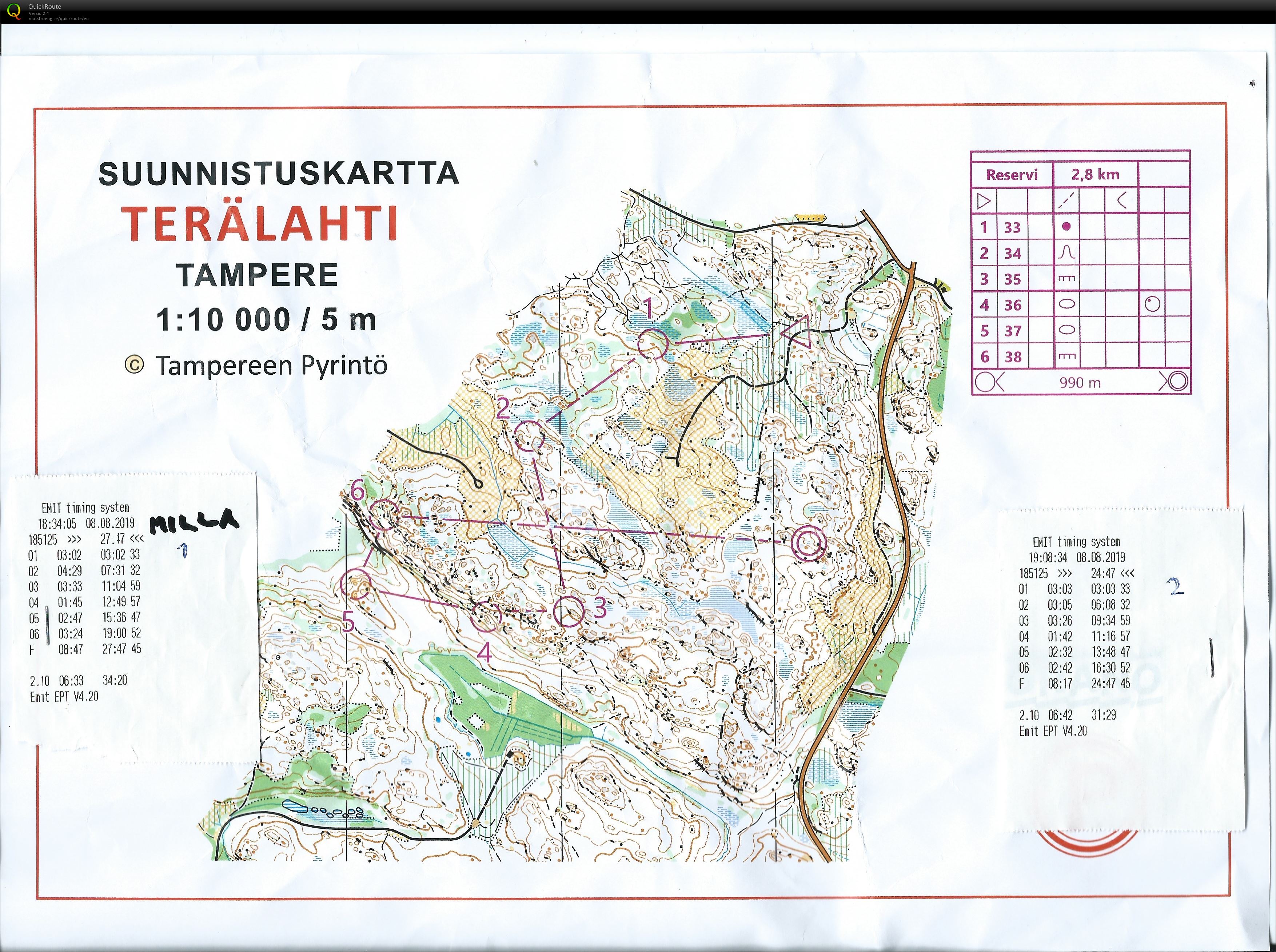 Reserviaika 2 (08/08/2019)