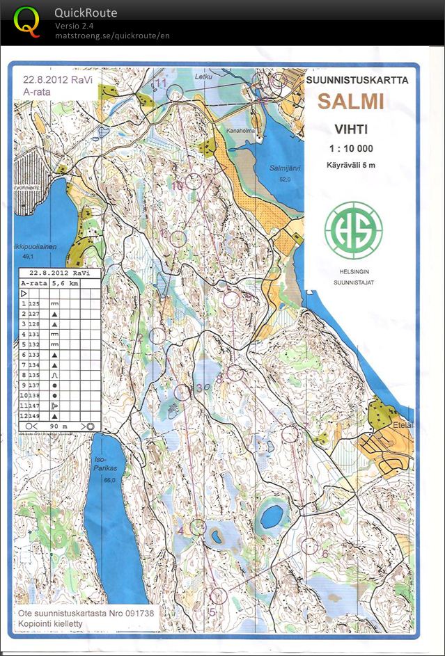 Mike -suunnistus 2012 (23/08/2012)