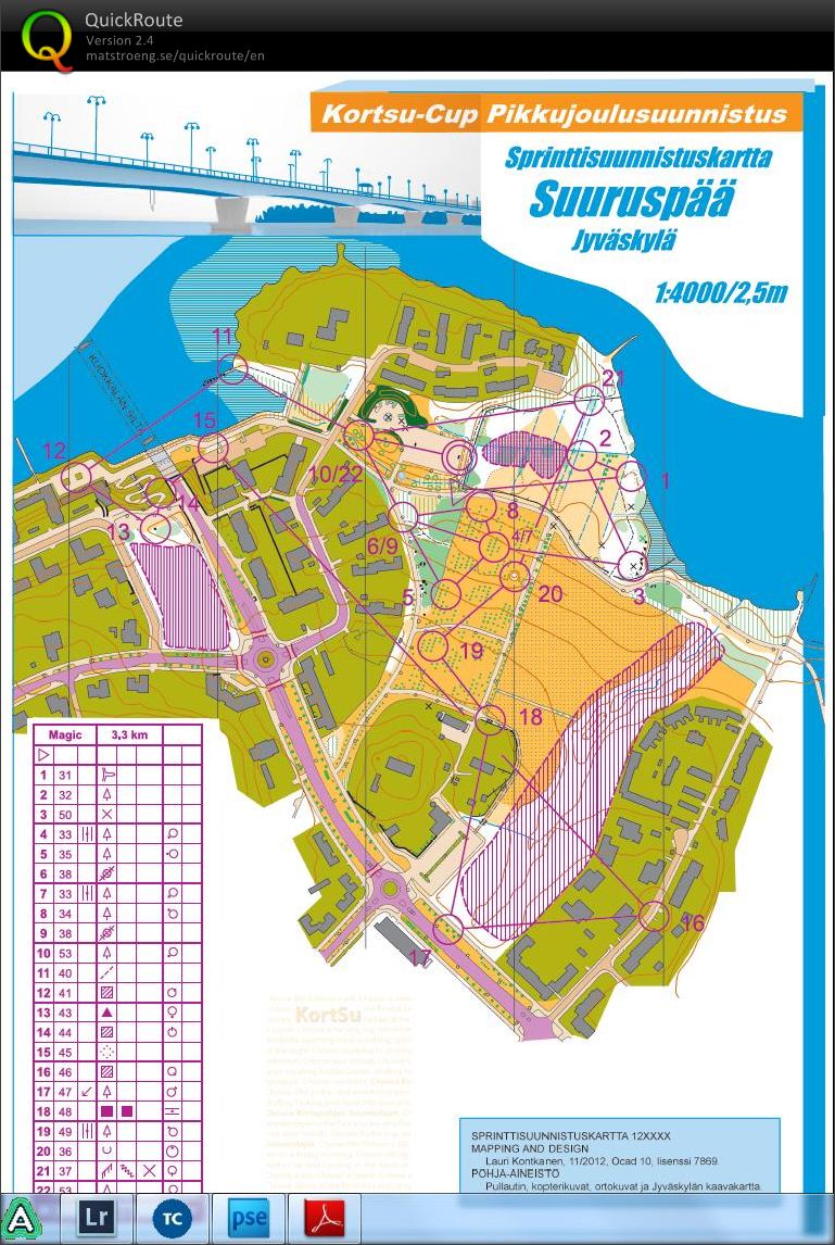 Oma reeni Suuruspään sprinttikartalla (21.12.2012)