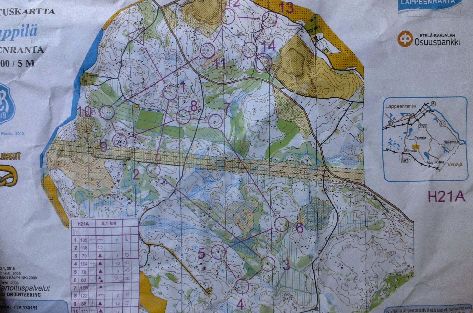 Rinkelirastit H21A, day 1 (29-06-2013)