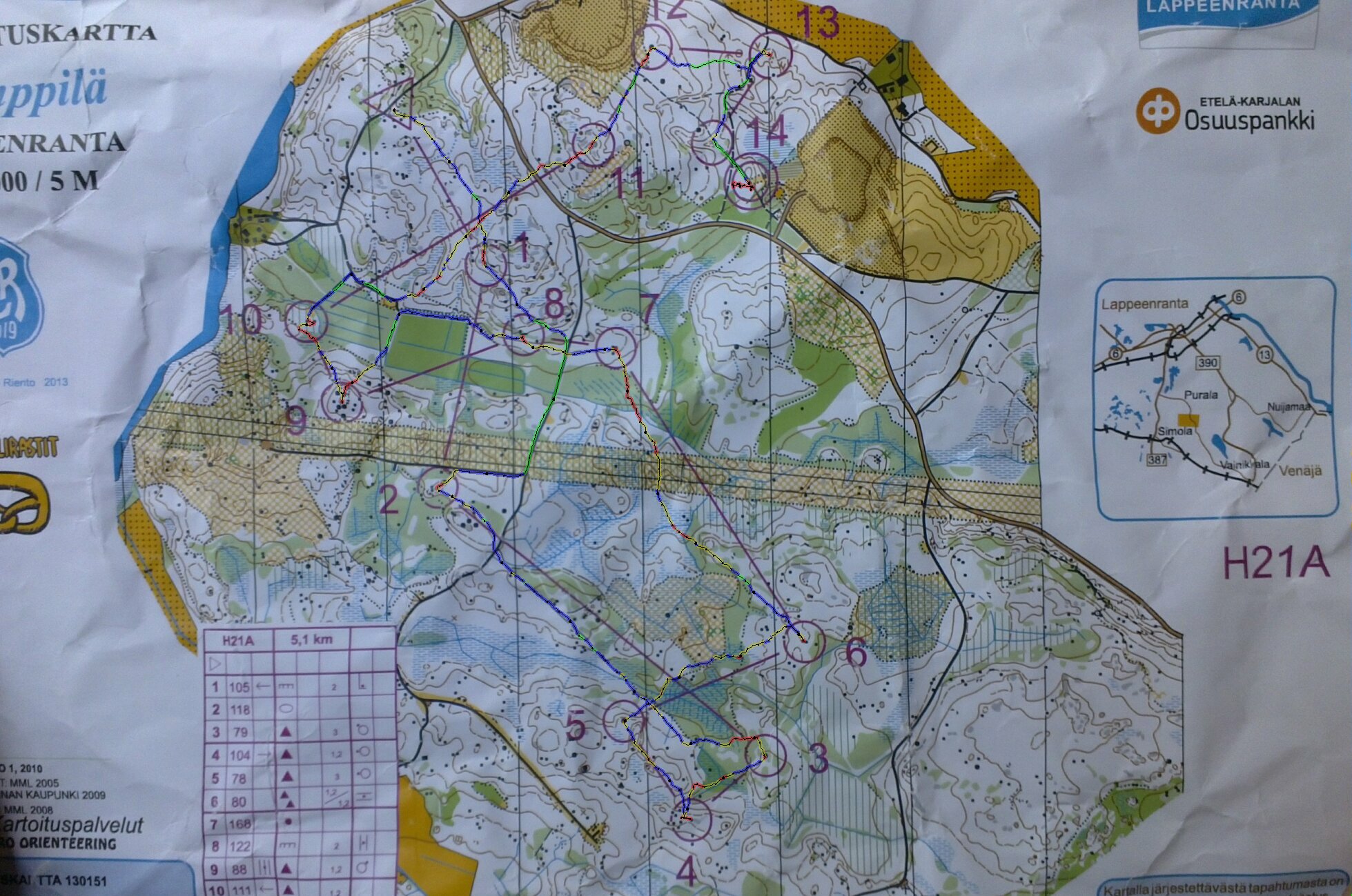 Rinkelirastit H21A, day 1 (29-06-2013)