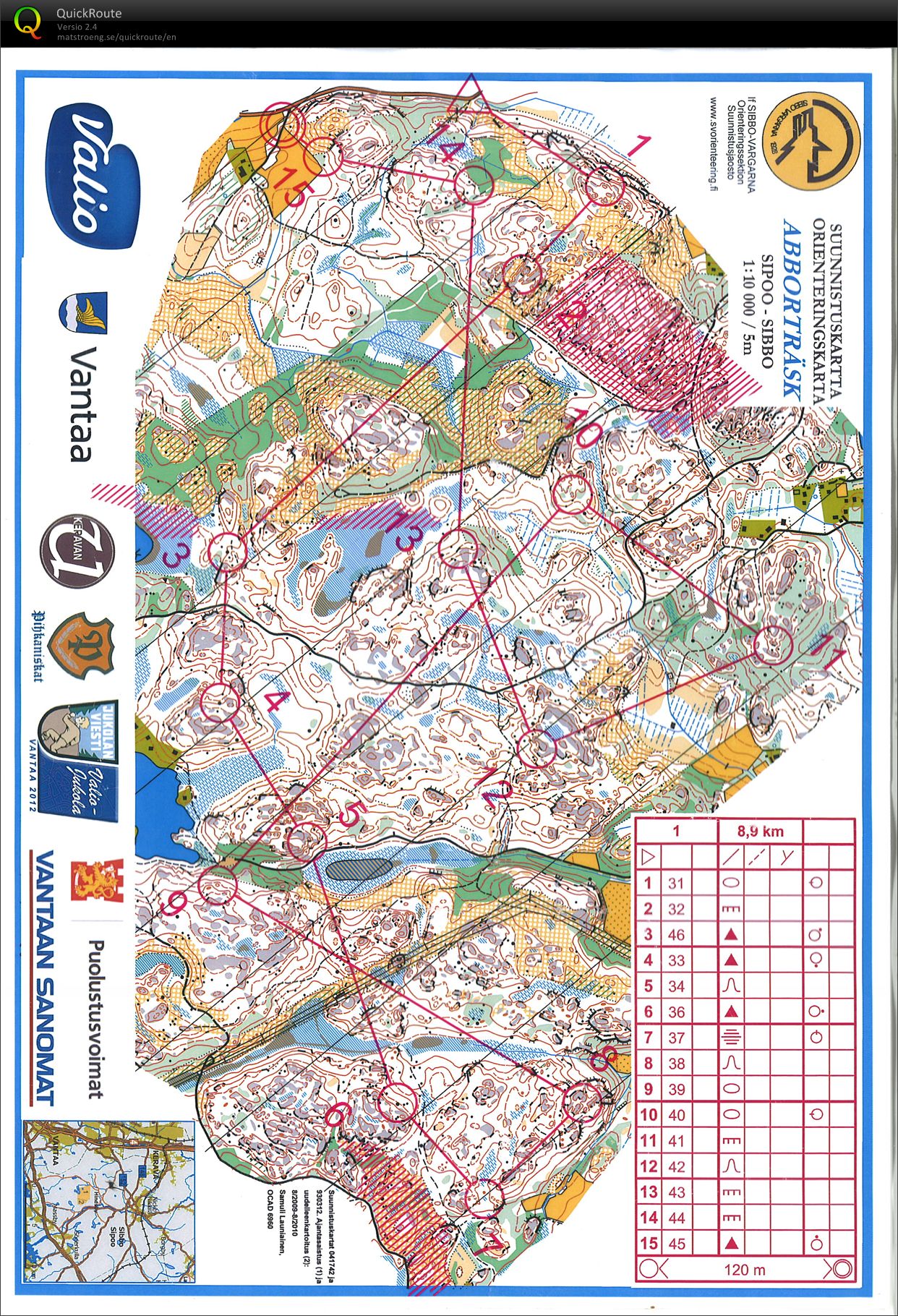 Jukola training 2 (19/05/2012)